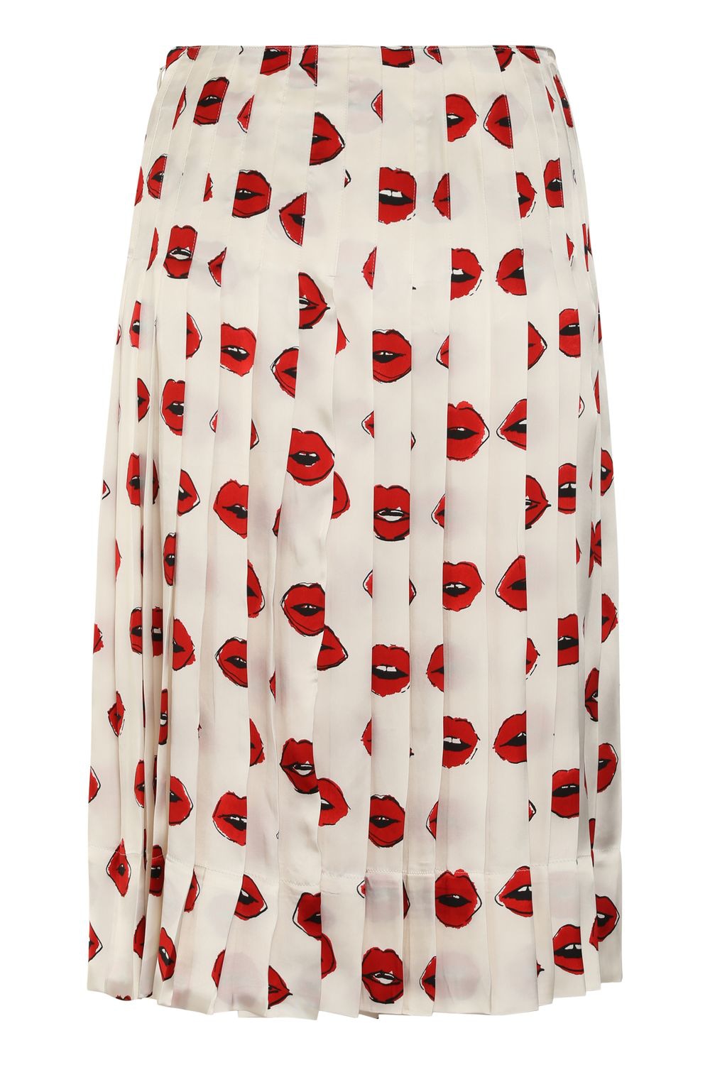 KHAITE Pleated Mini Skirt with Invisible Hip Zipper