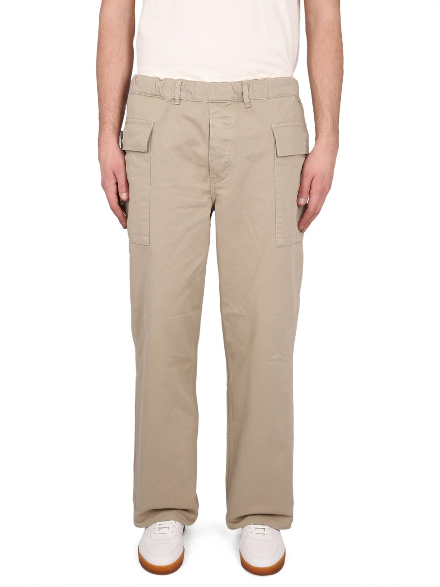 SUNFLOWER Men's Cargo Pants with Elastic Waist and Zip