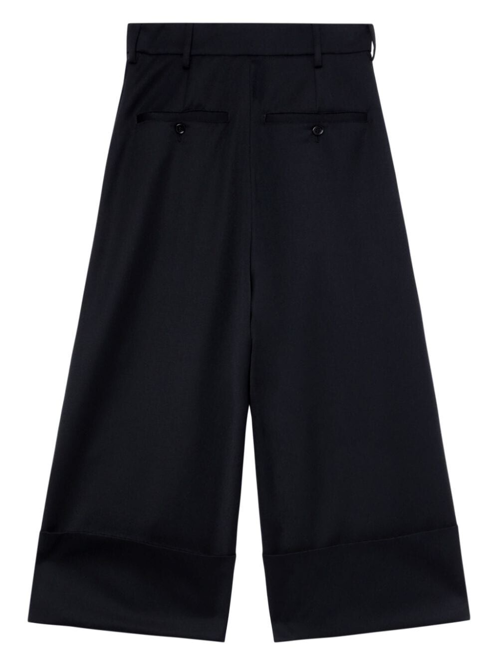 SIMONE ROCHA Sculpted Cropped Wide Leg Trousers