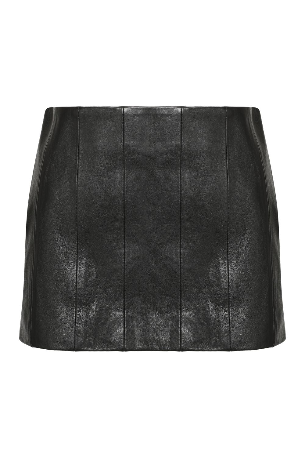 KHAITE Invisible Zip Closure Leather Mini Skirt - Sizes XS to XL
