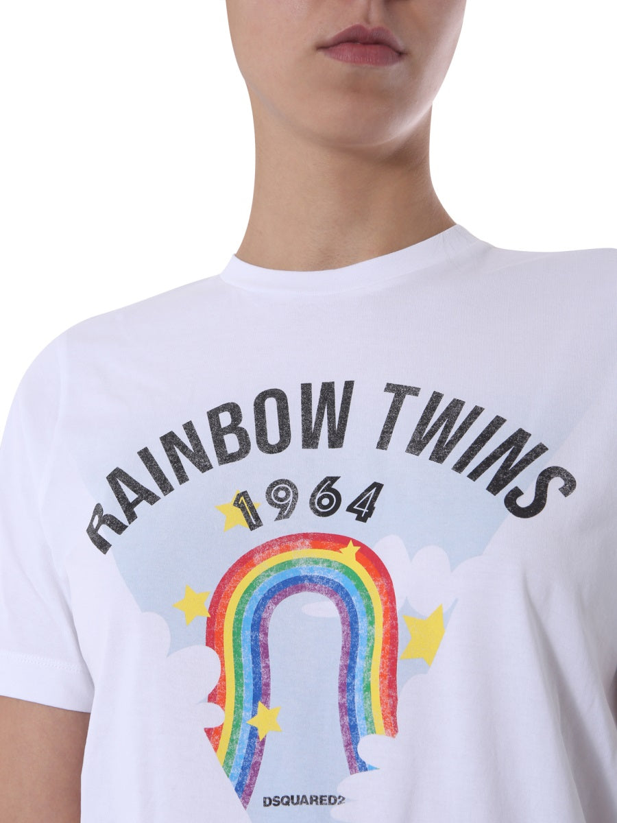 DSQUARED Renny Fit Round Neck T-Shirt for Women