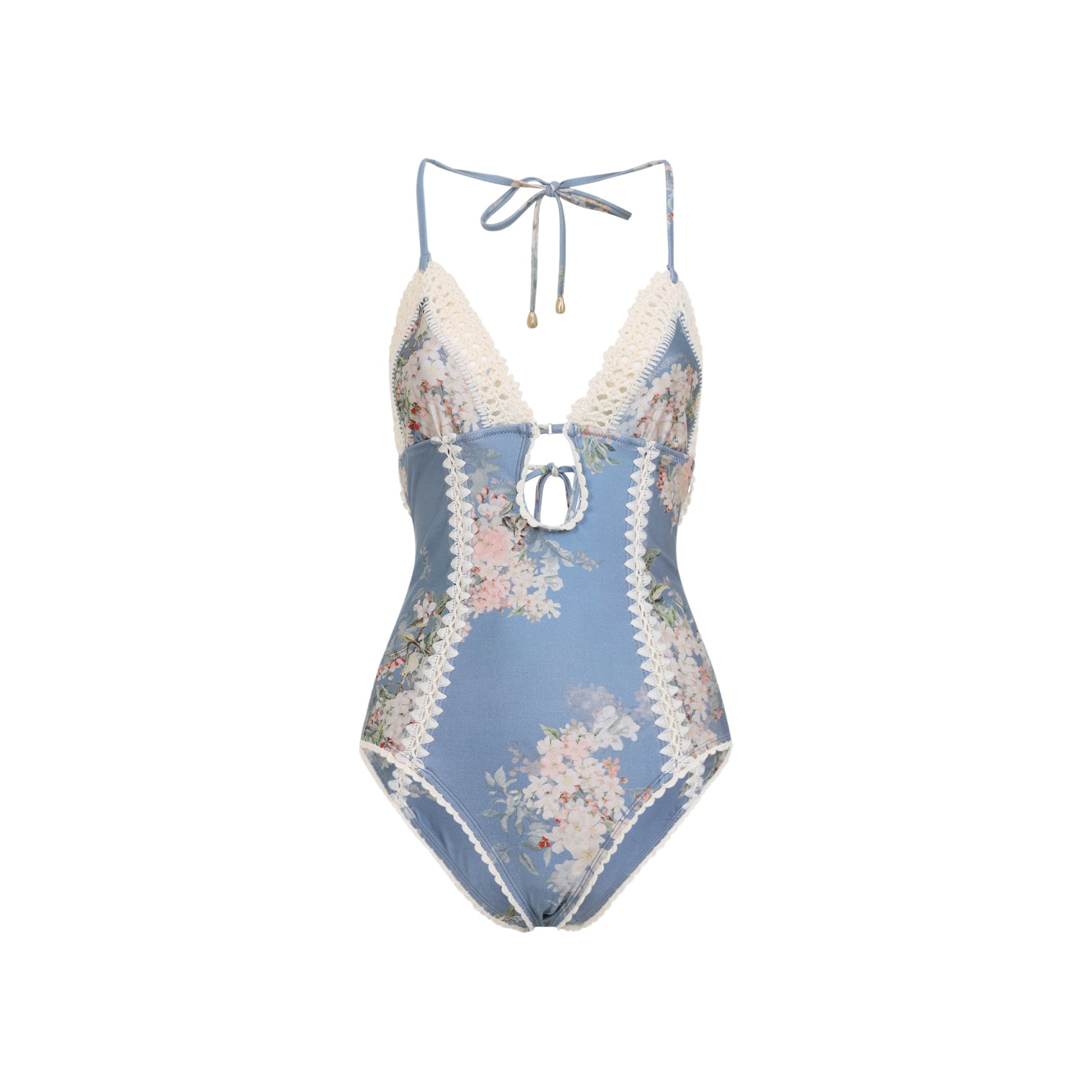 ZIMMERMANN Keyhole Crochet One-Piece