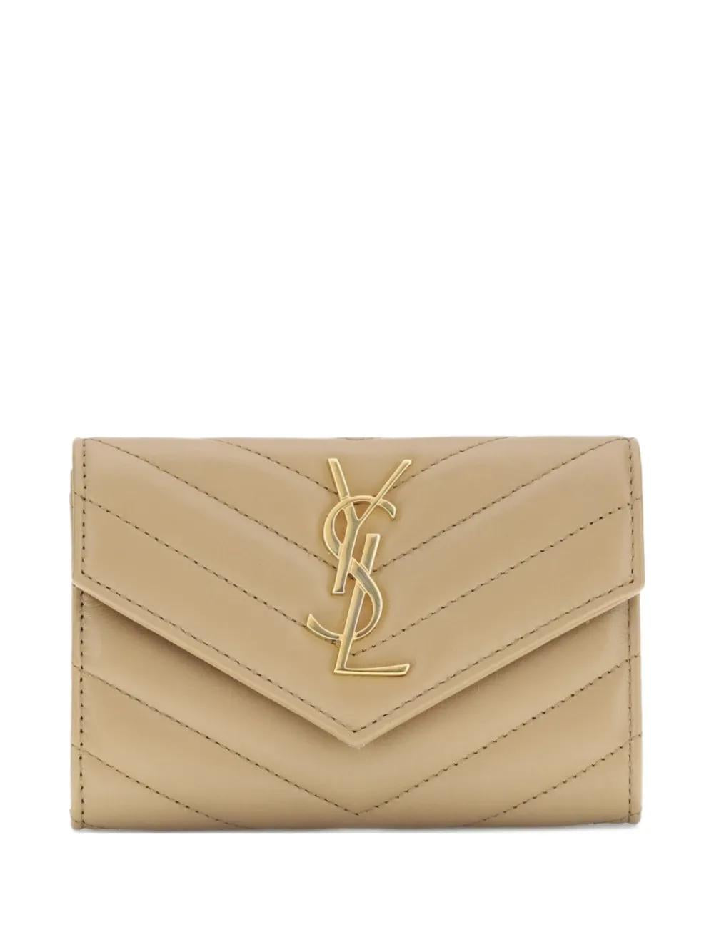 SAINT LAURENT Mini Lambskin Wallet