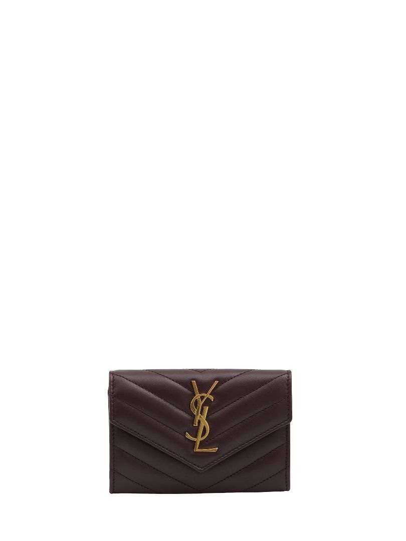 SAINT LAURENT Mini Lambskin Wallet for Women