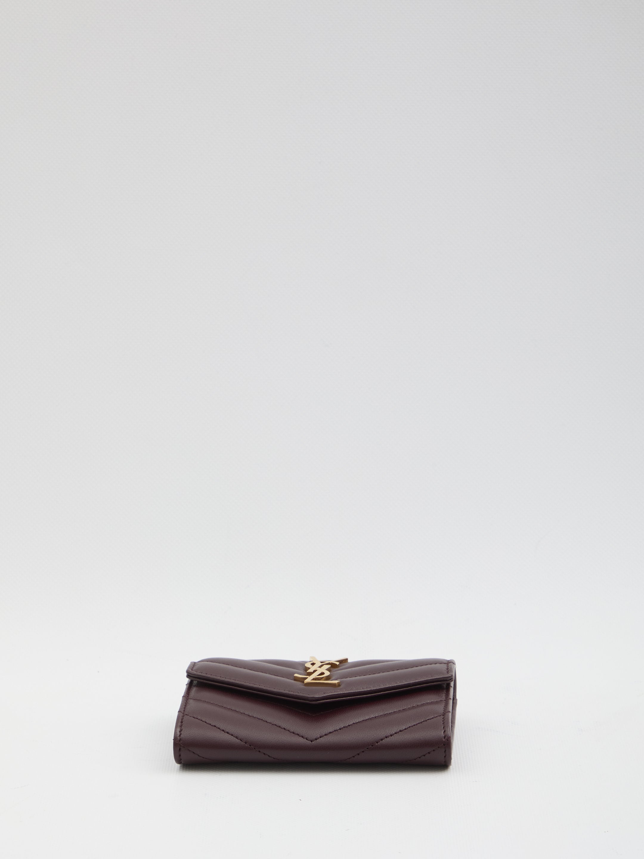 SAINT LAURENT Mini Lambskin Wallet for Women