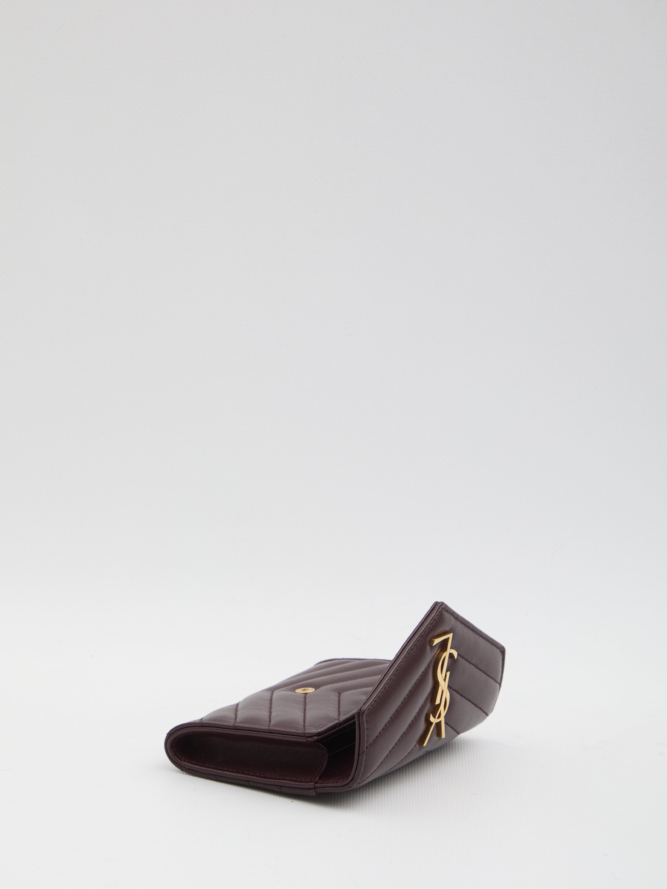 SAINT LAURENT Mini Lambskin Wallet for Women