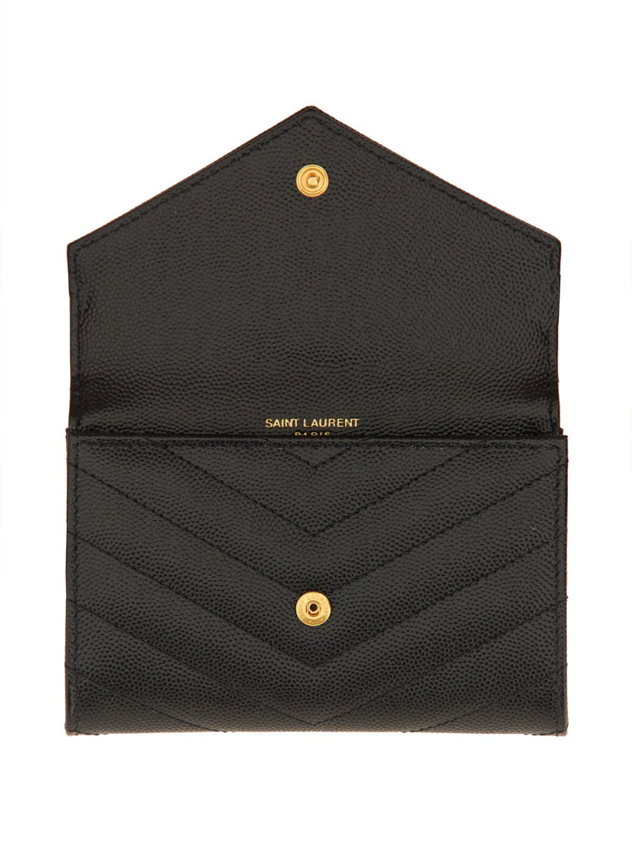 SAINT LAURENT Mini Envelope Wallet - Small Leather Goods for Women
