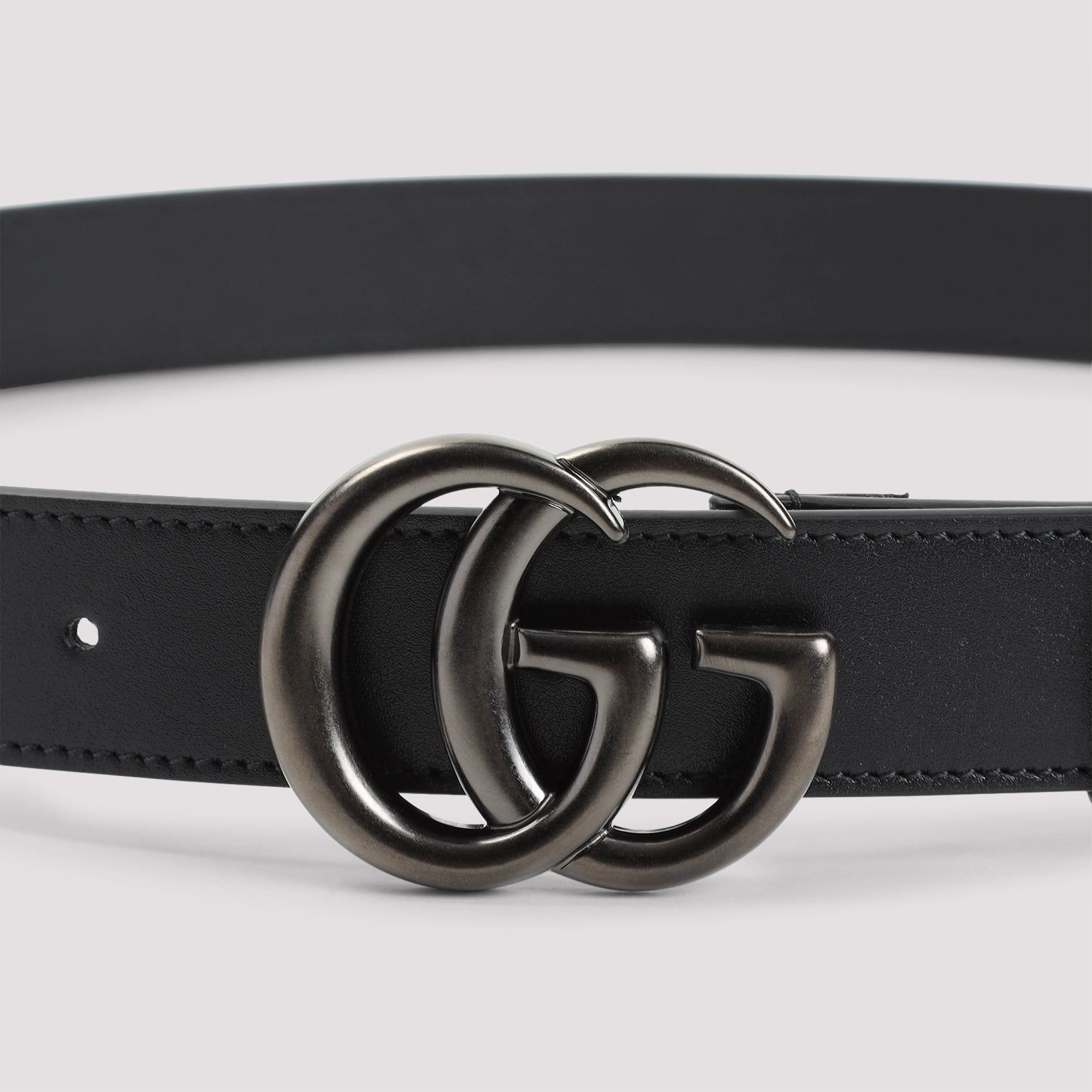 GUCCI Mini GG Marmont Thin Belt with Double G Buckle