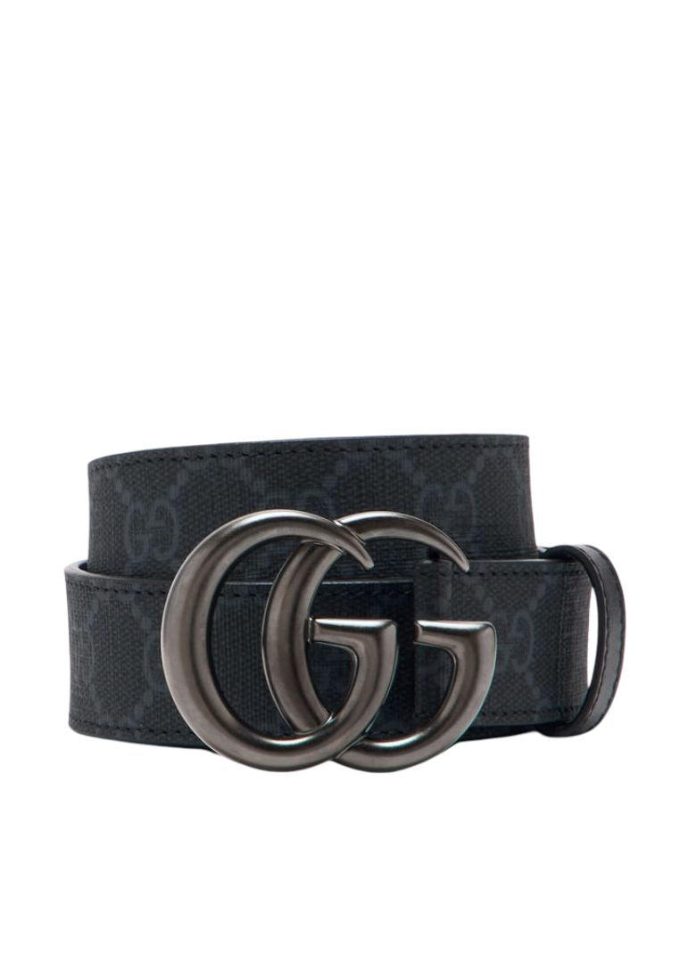 GUCCI Thin Belt with Double G Buckle - W6cm x H5cm