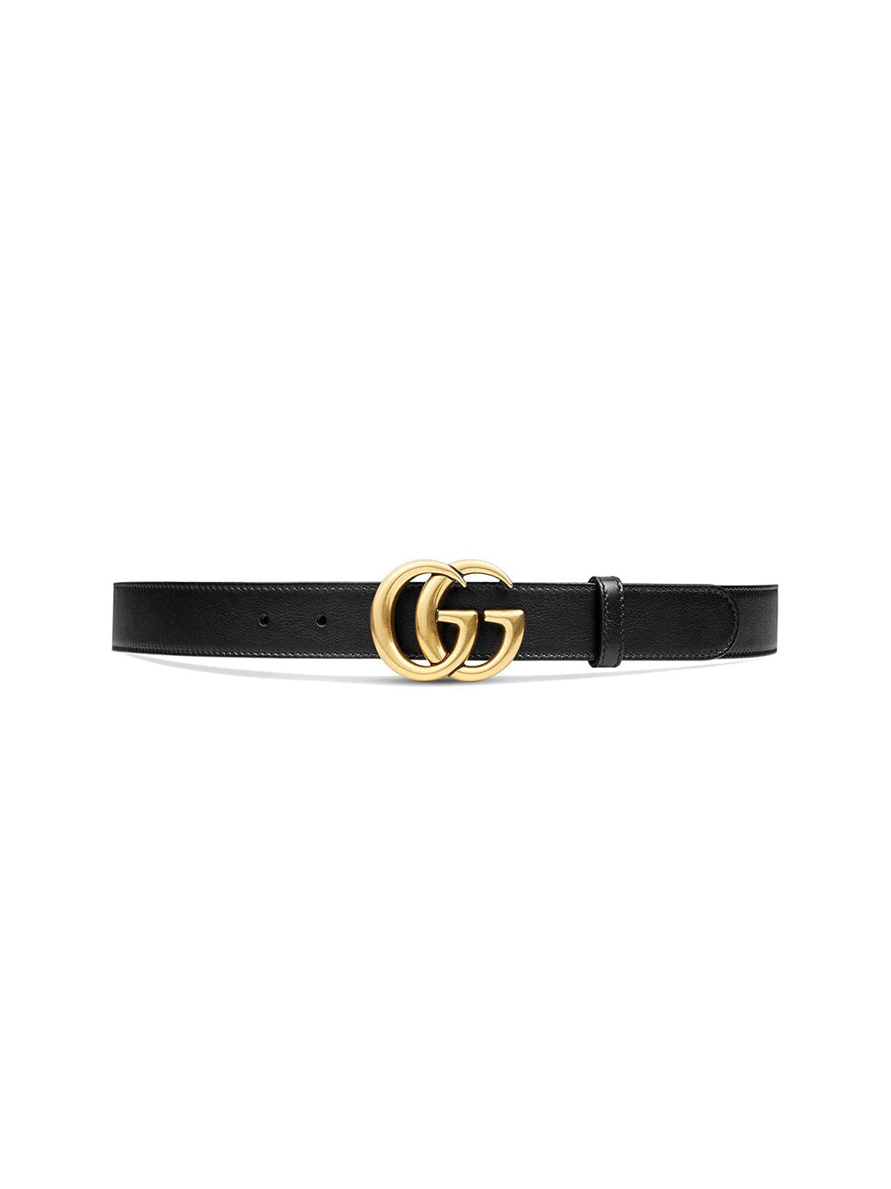 GUCCI GG Marmont Leather Belt with Double G Buckle - 3 cm Width