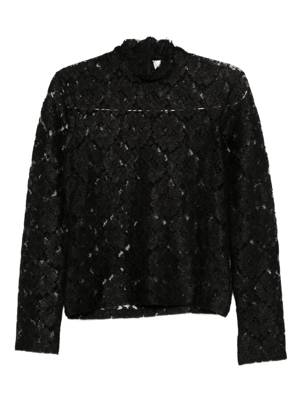 RÓHE High Neck Lace Top - Size 34