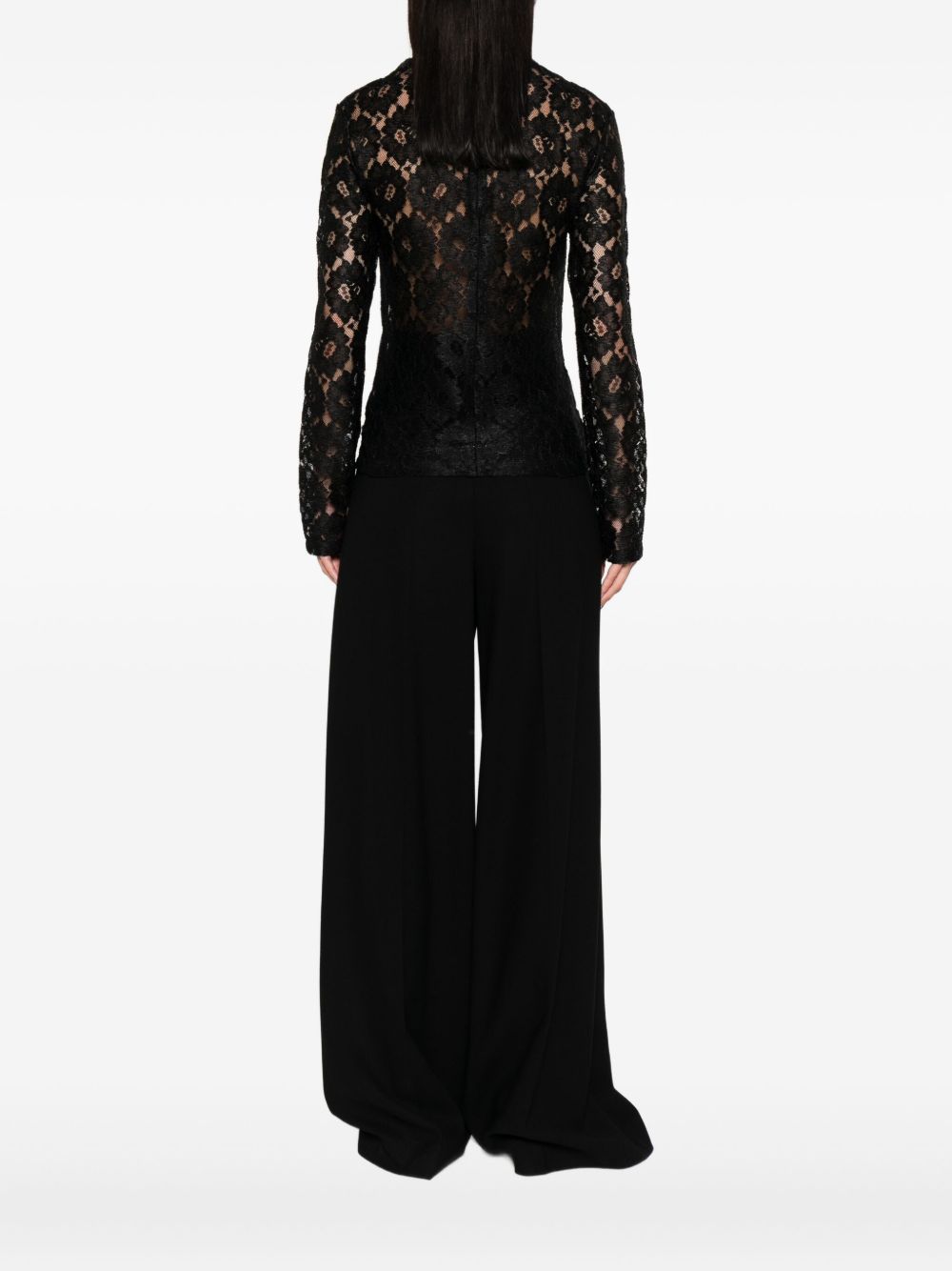 RÓHE High Neck Lace Top - Size 34