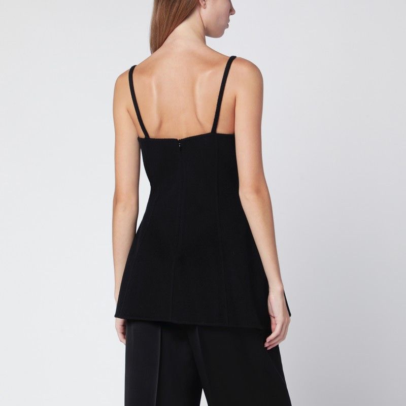 RÓHE Wool Bustier Top with Peplum