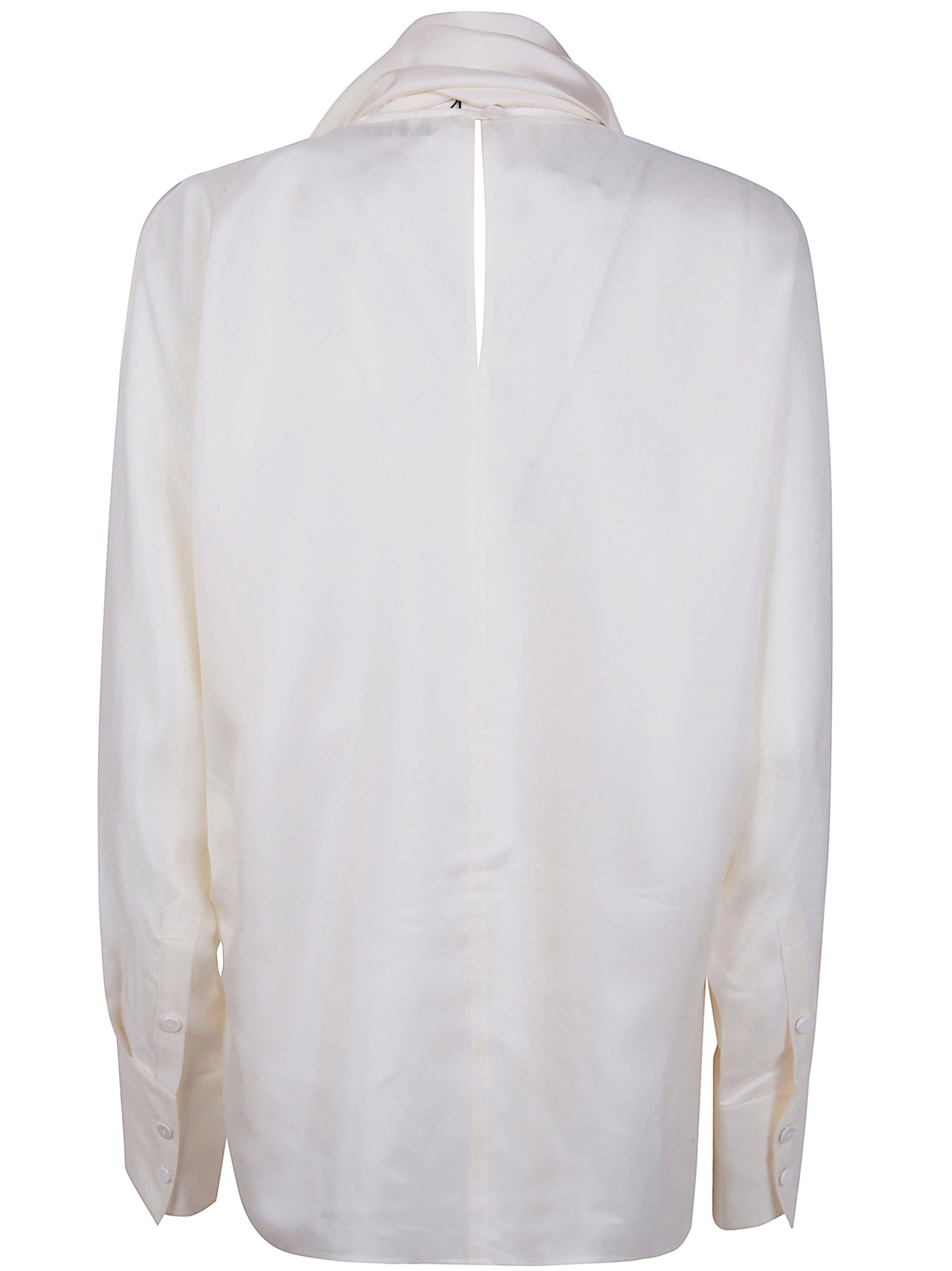 RÓHE Silk Top with Foulard Style for Women - FW25