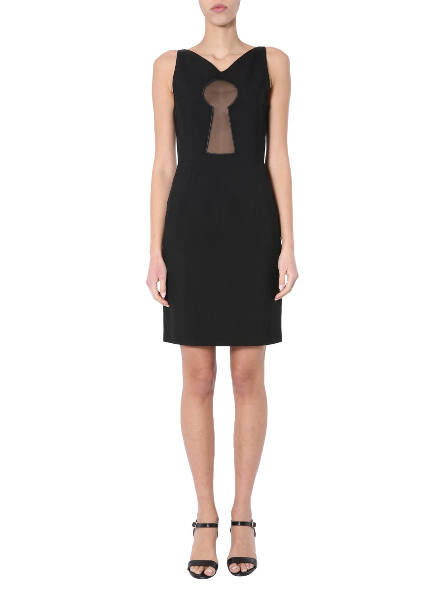 MOSCHINO Elegant Pencil Dress with Back Zip Closure