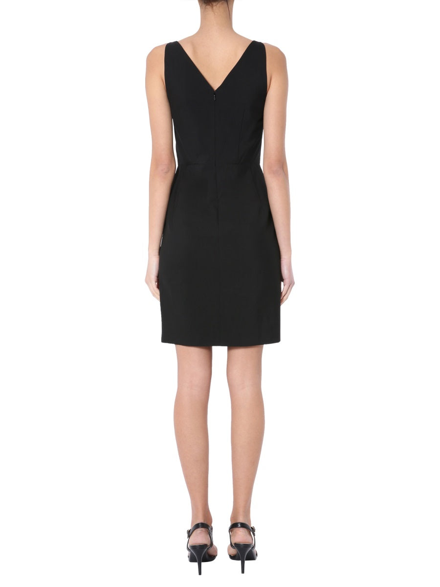 MOSCHINO Elegant Pencil Dress with Back Zip Closure
