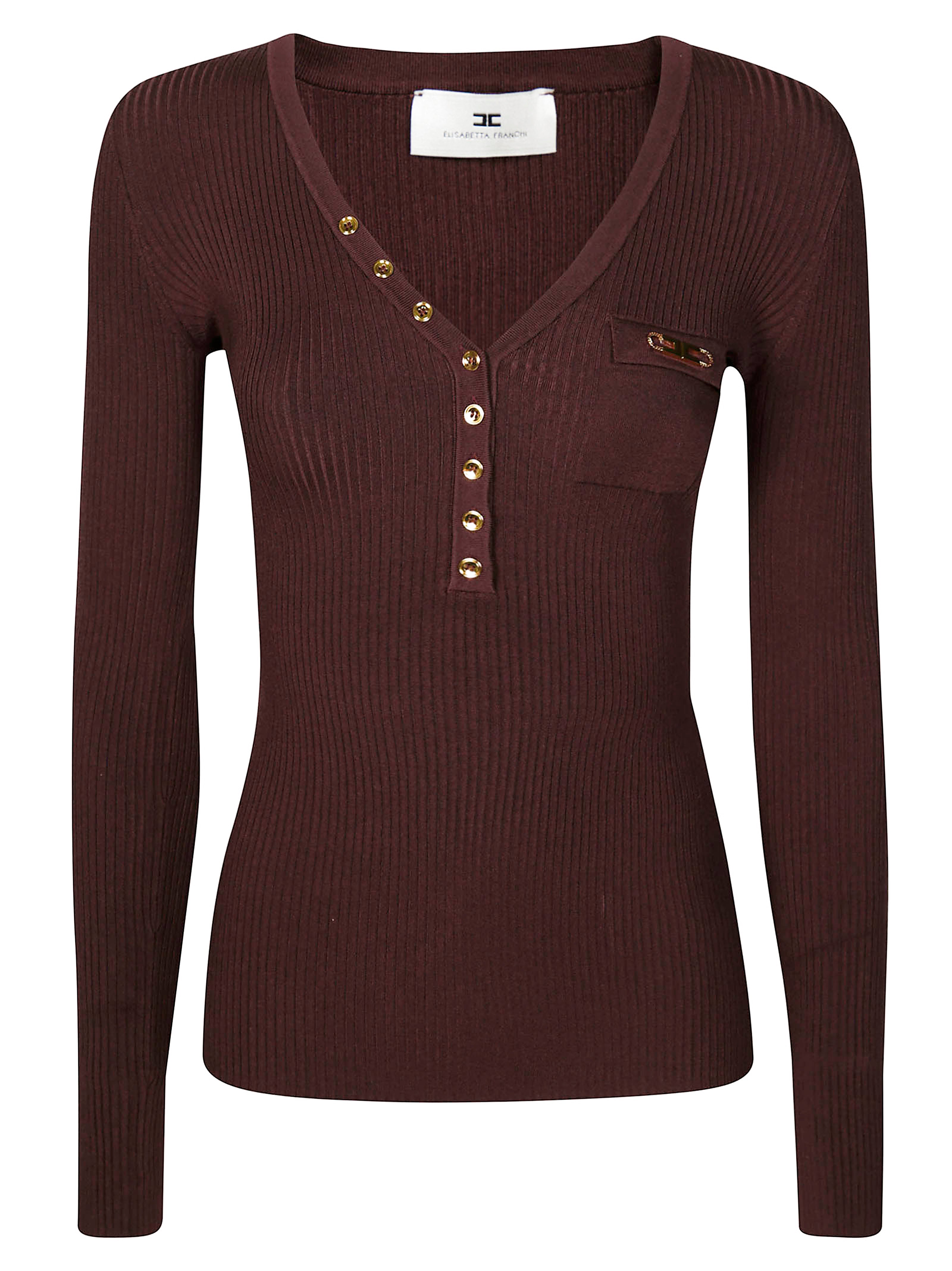 ELISABETTA FRANCHI V-Neck Cardigan for Men - AI25 Collection