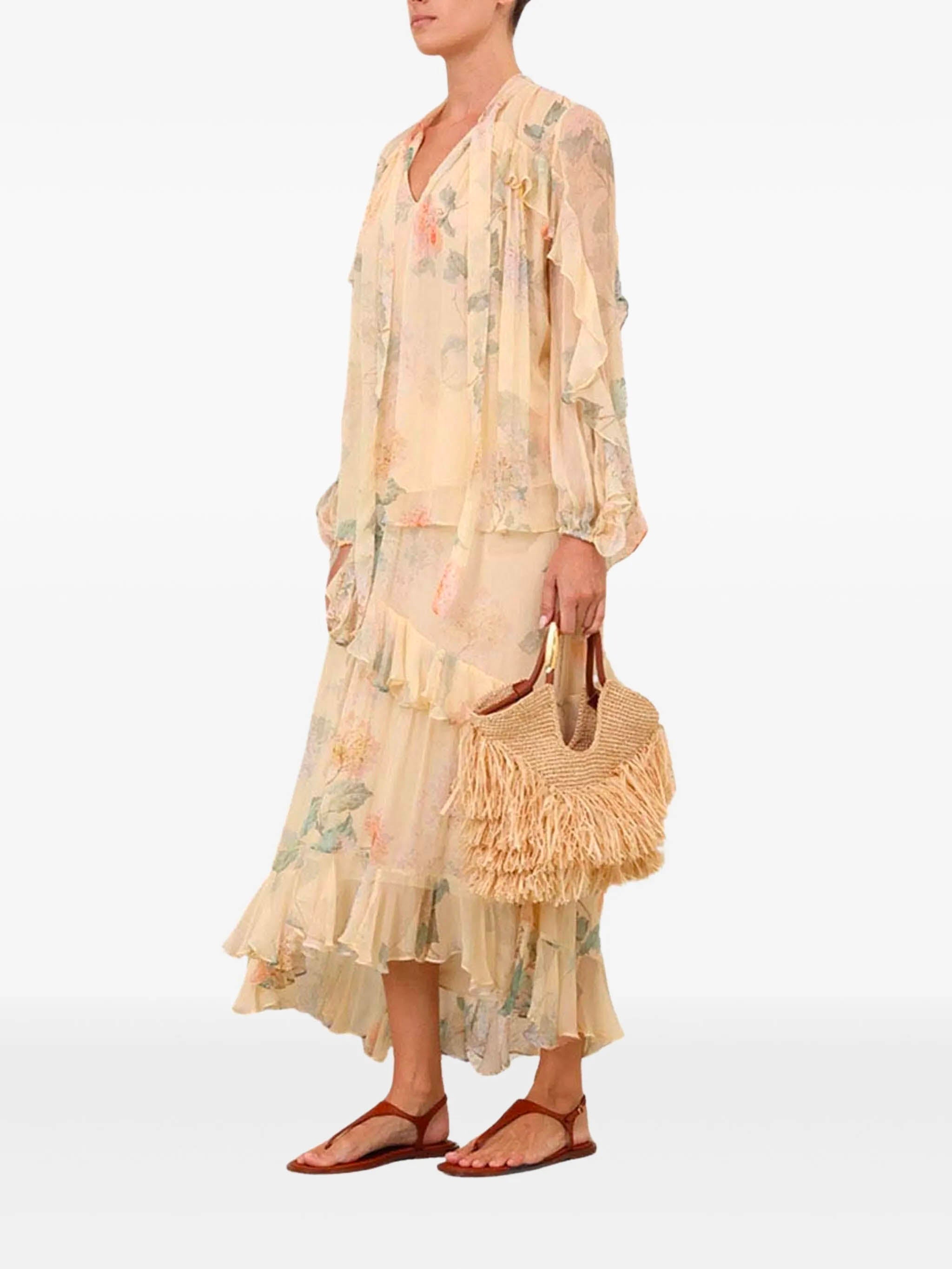 ZIMMERMANN Illuminate Ruffle Top Size 0