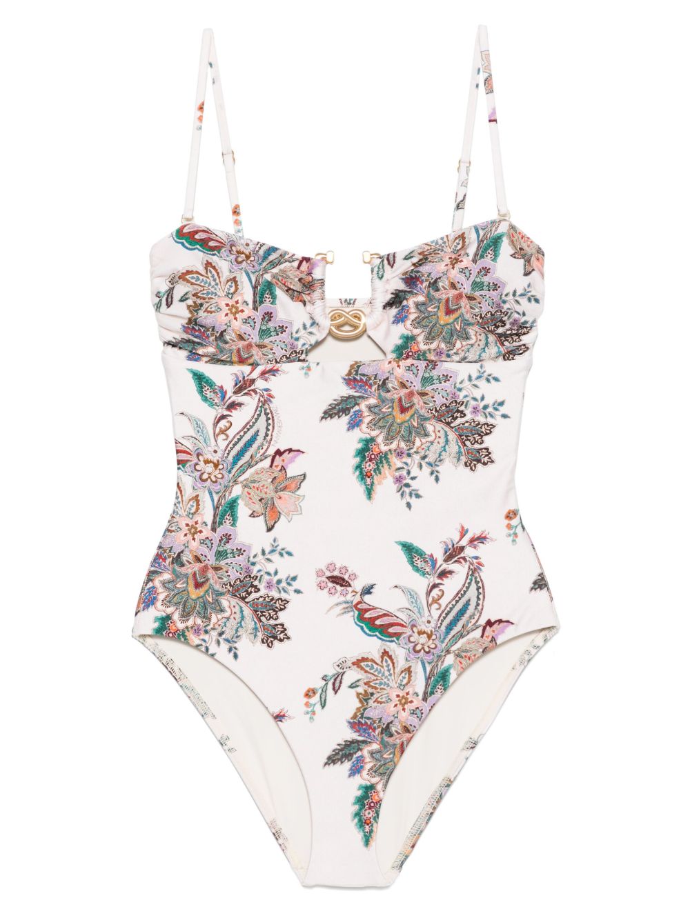 ZIMMERMANN Printed Swimsuit with Adjustable Straps
