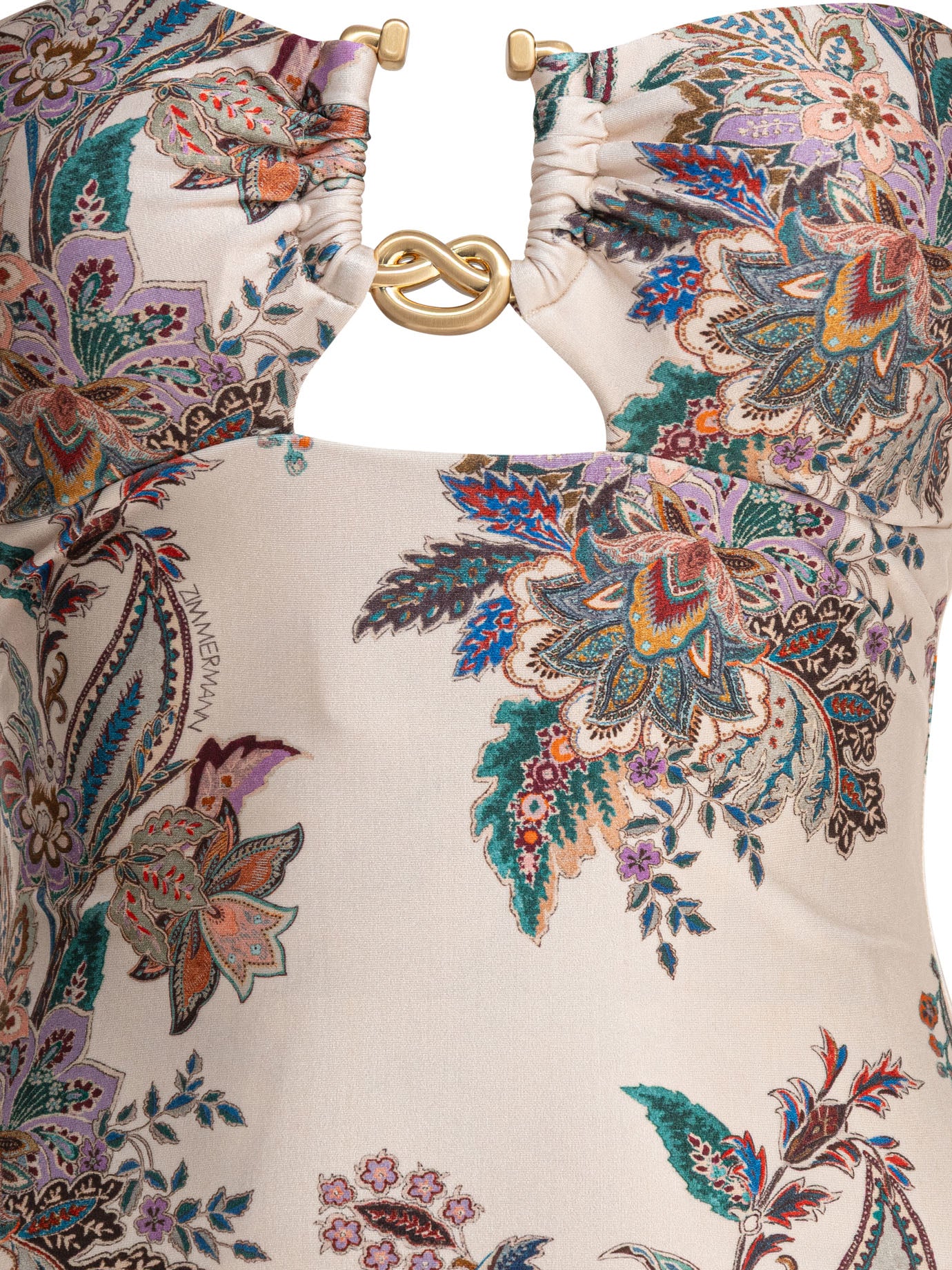 ZIMMERMANN Printed Swimsuit with Adjustable Straps