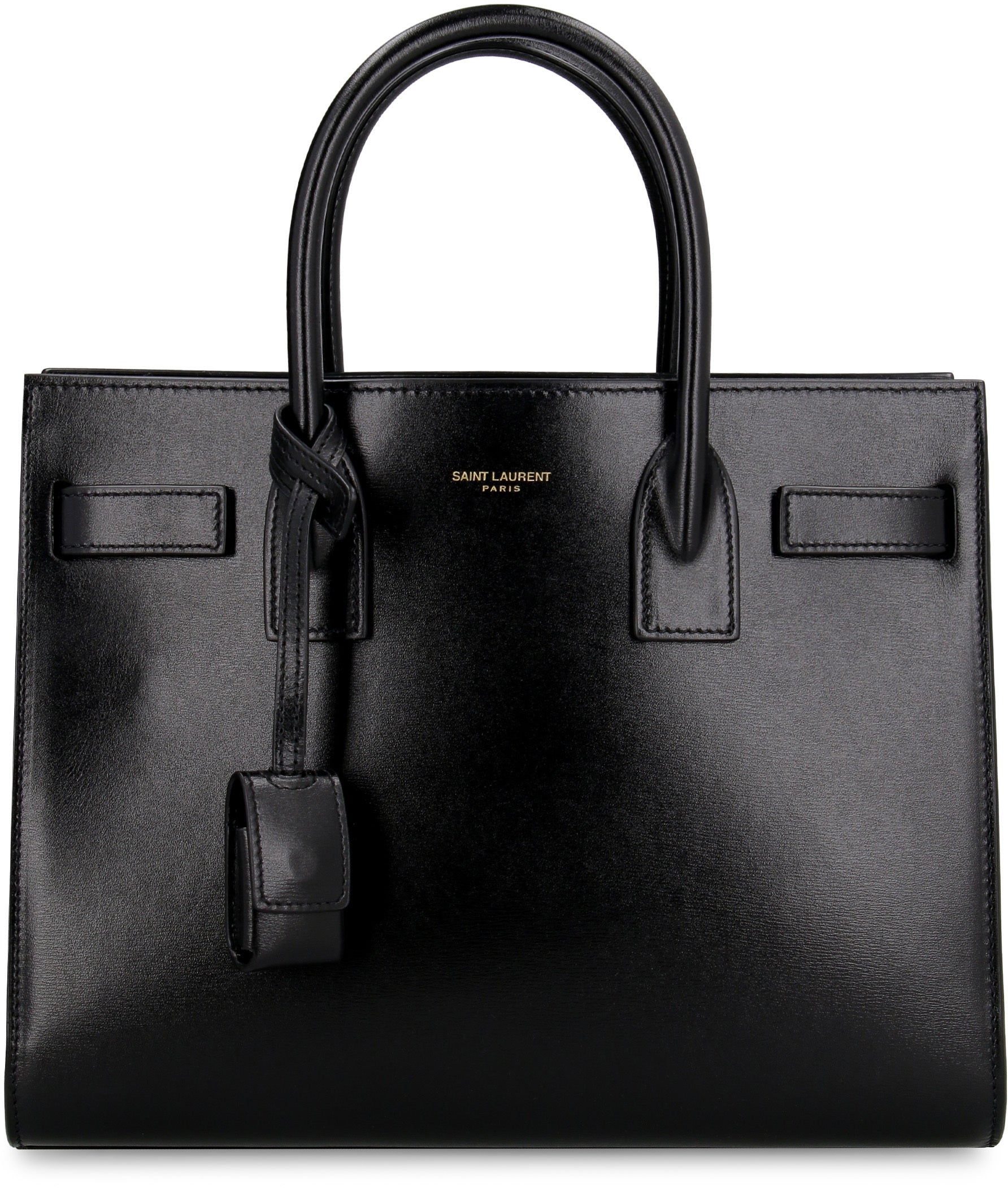 SAINT LAURENT Mini Leather Shopping Handbag