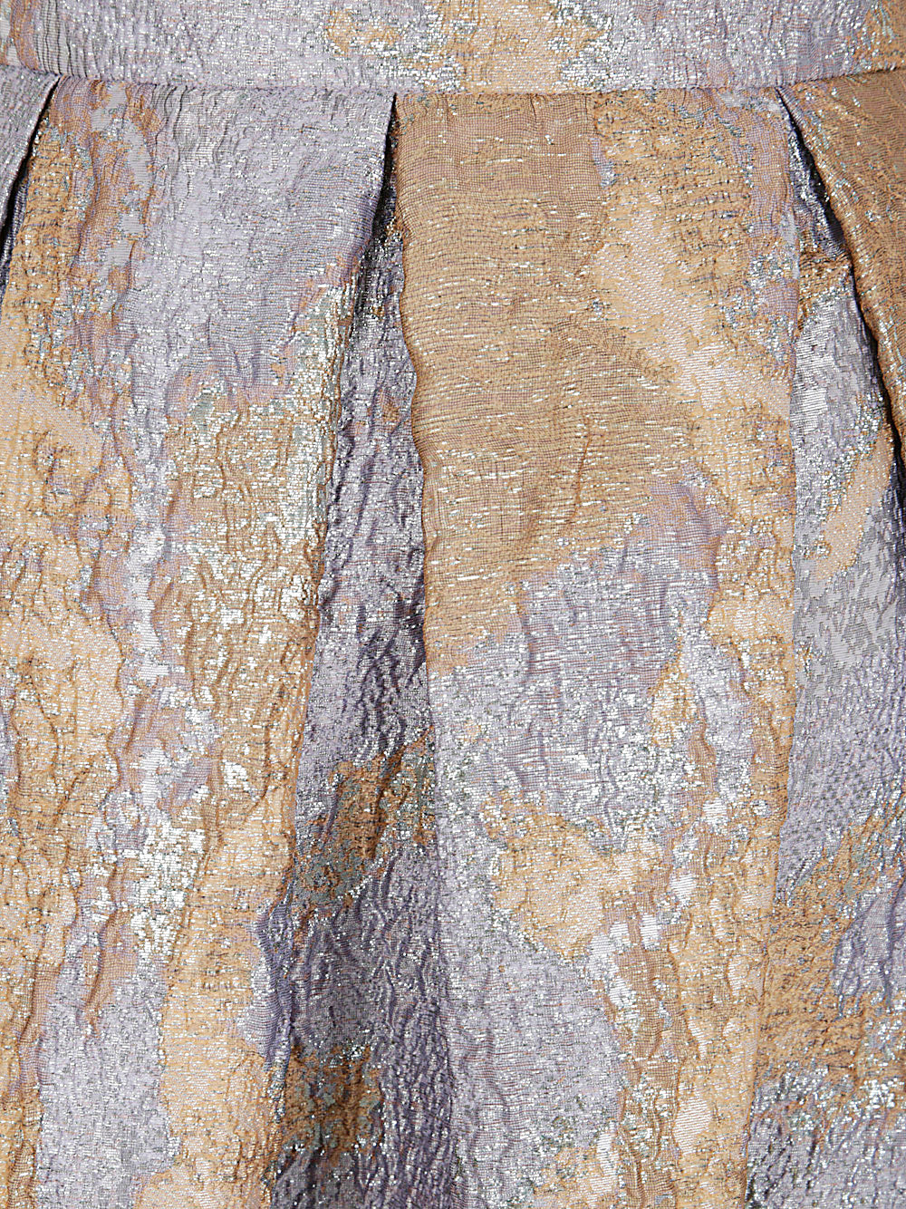 SUSANNE BOMMER Faux Leather Pleated Long Skirt