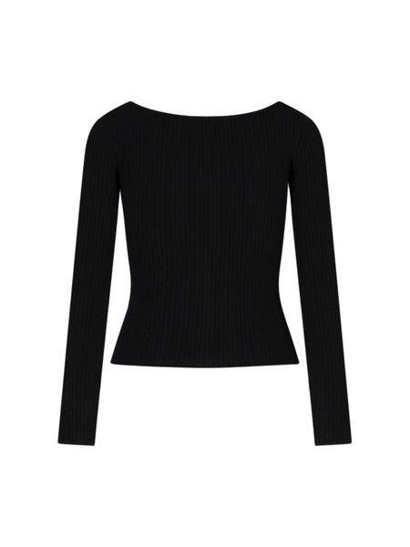COURREGÈS Eclectic V-Neck Jumper for Women