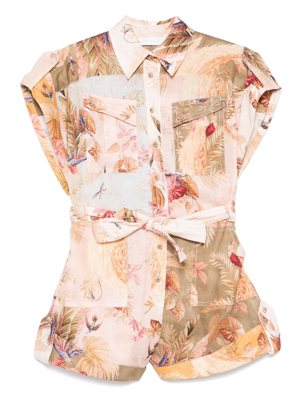 ZIMMERMANN Women's Ascension Linen Playsuit