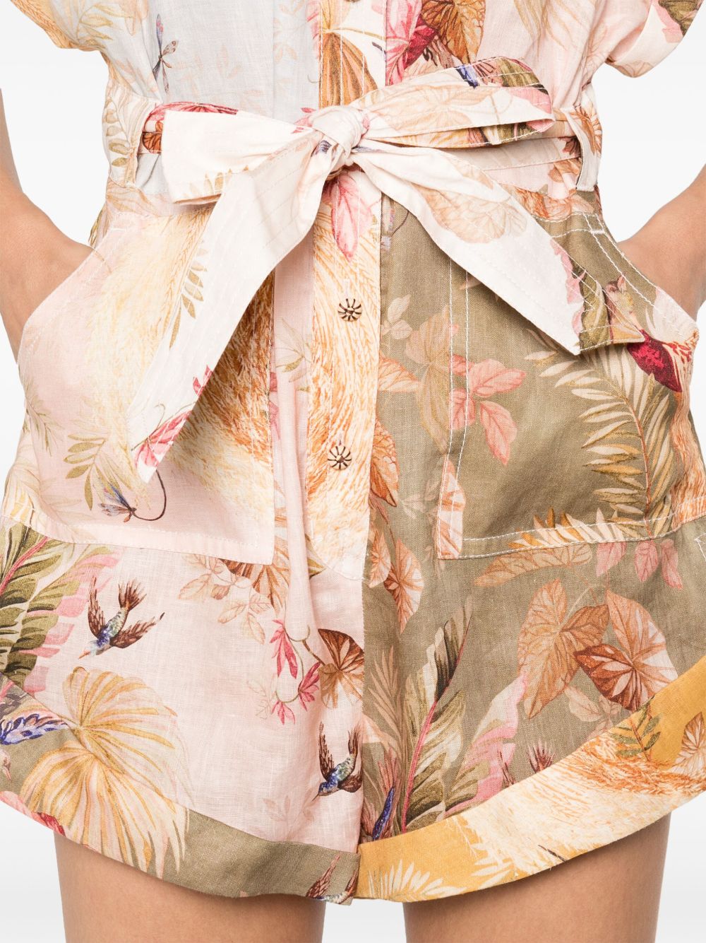 ZIMMERMANN Women's Ascension Linen Playsuit