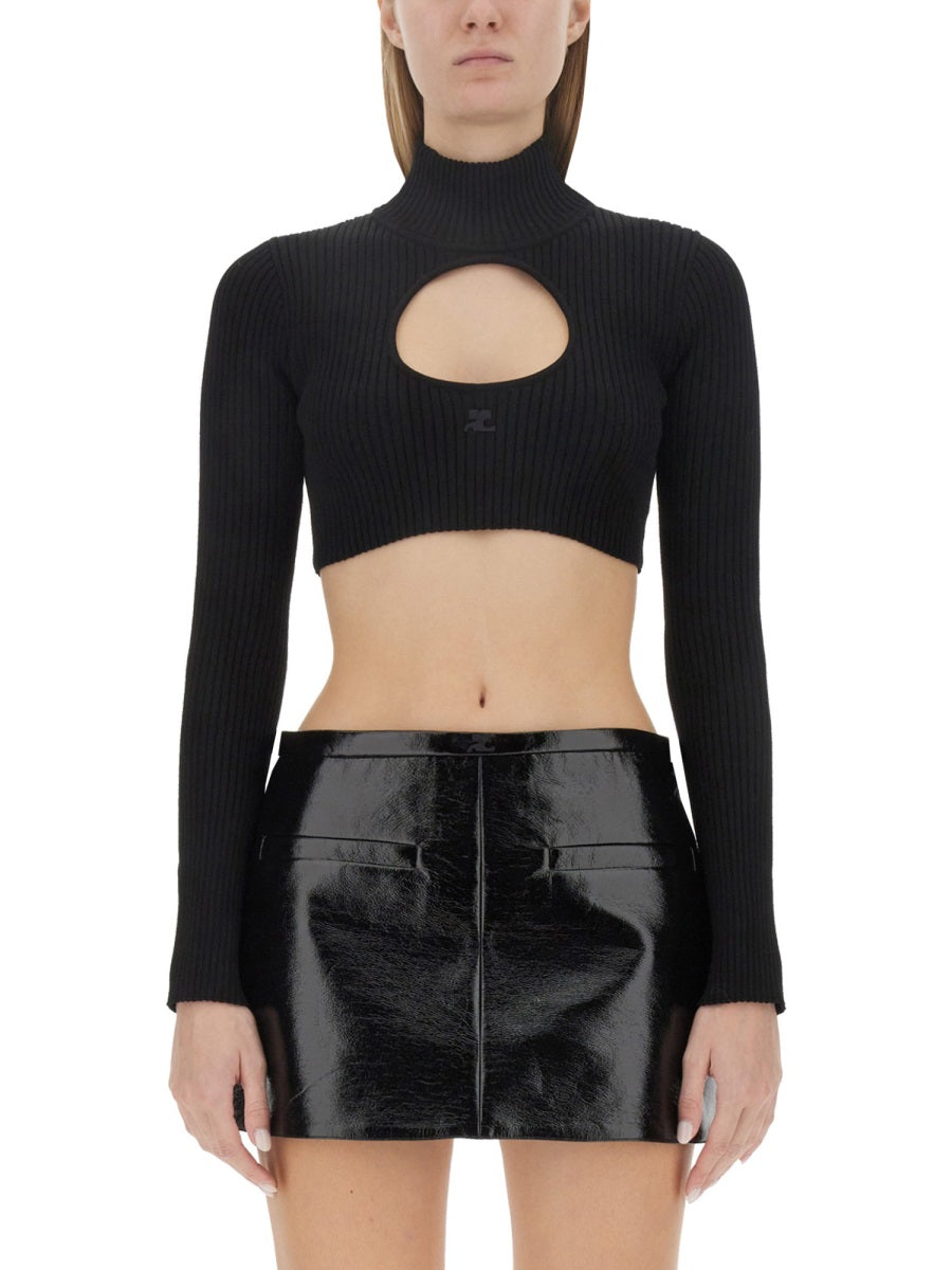 COURREGÈS Mini Cropped Shirt