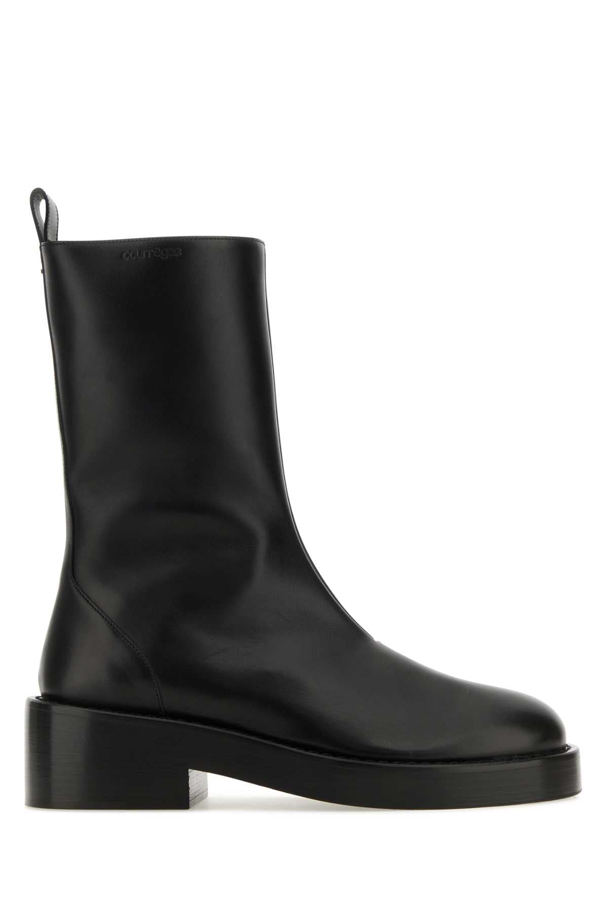 COURREGÈS Women's Leather Ankle Boots