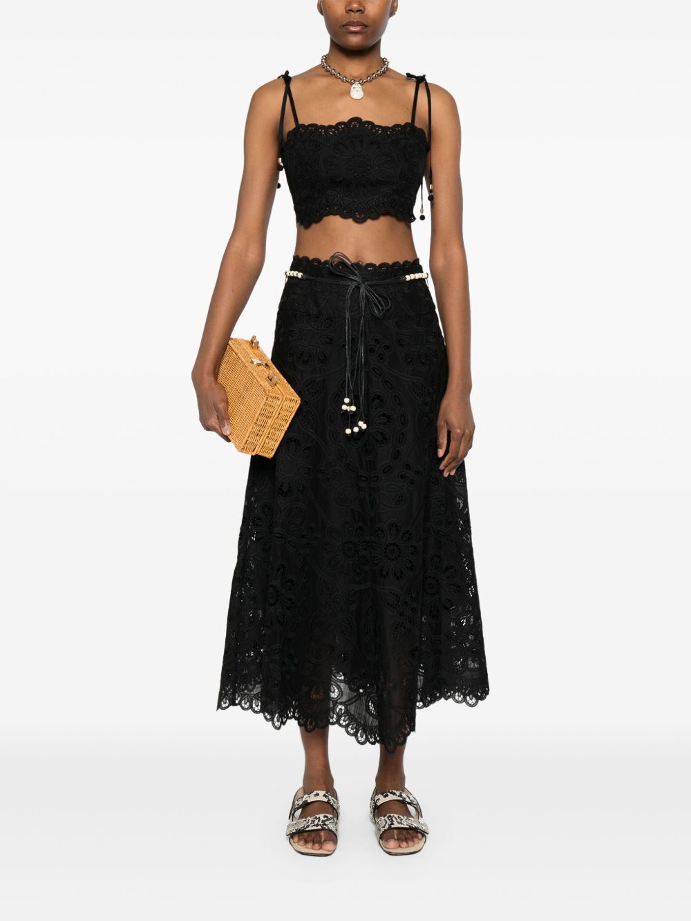 ZIMMERMANN Embroidered Bodice Top for Women - FW25 Collection