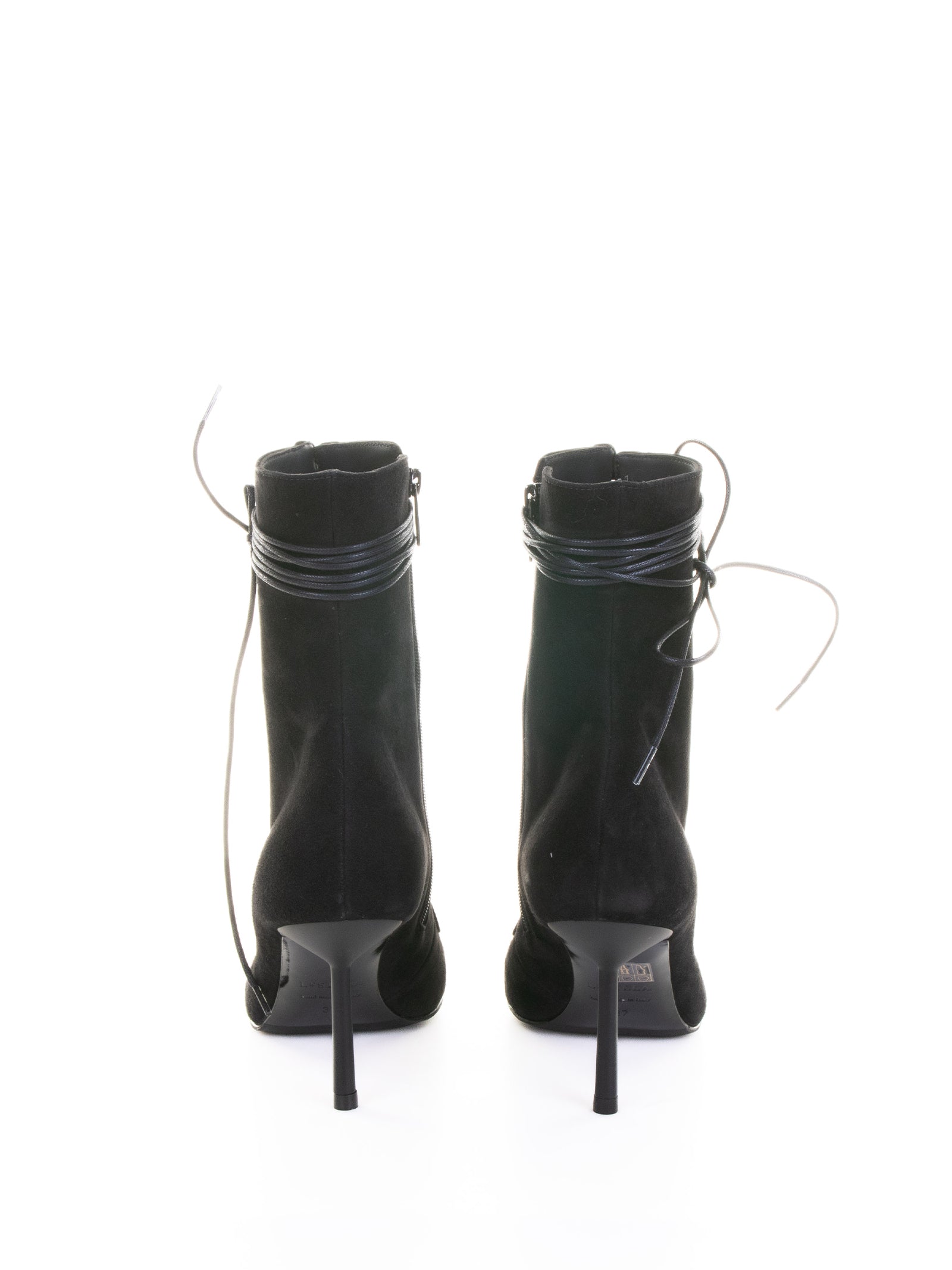 LE SILLA Colette Mini Velvet Lace-Up Ankle Boot