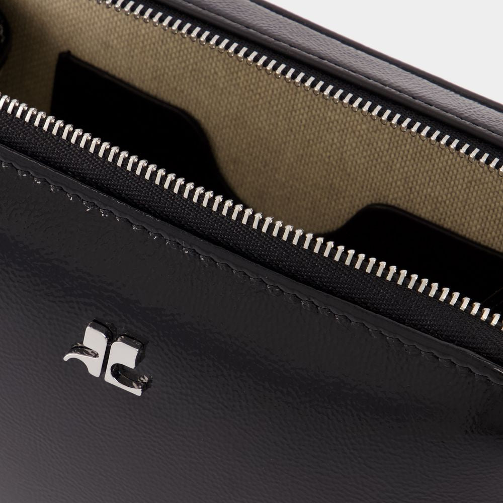 COURREGÈS Chained Mini Naplack Purse