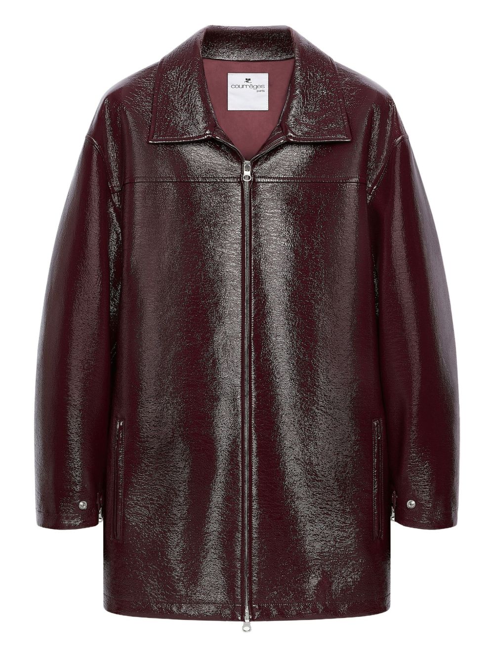 COURREGÈS Fashion Forward Vinyl Bomber Jacket