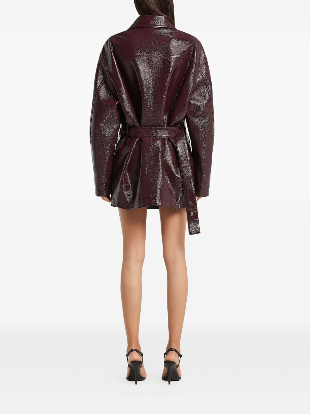 COURREGÈS Fashion Forward Vinyl Bomber Jacket