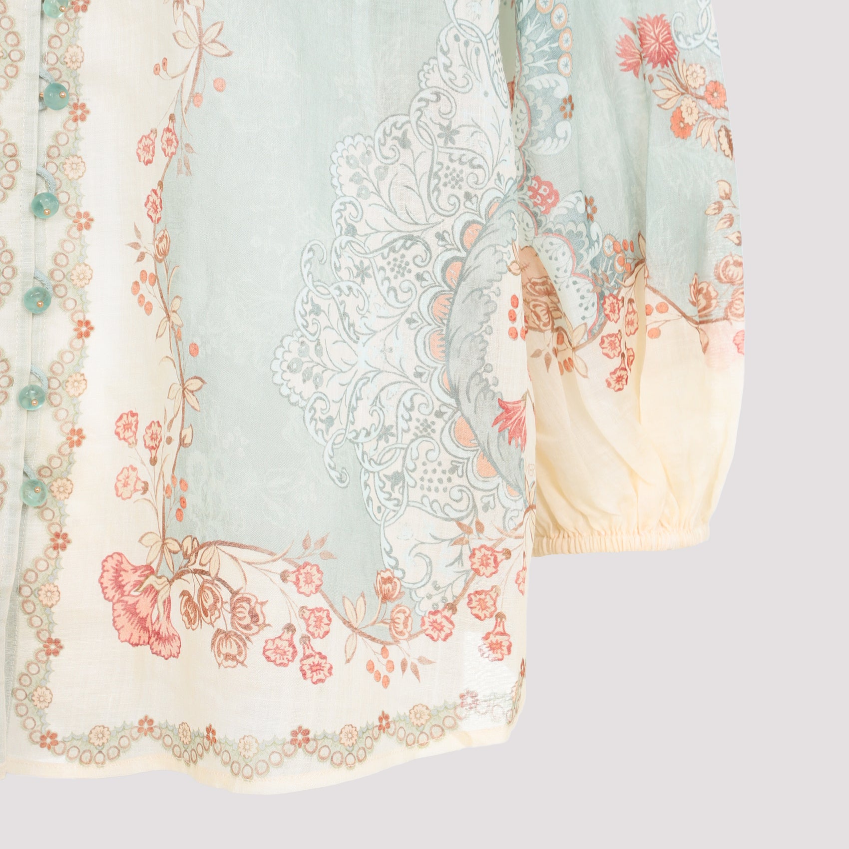 ZIMMERMANN Daylight Floral Ramie Blouse