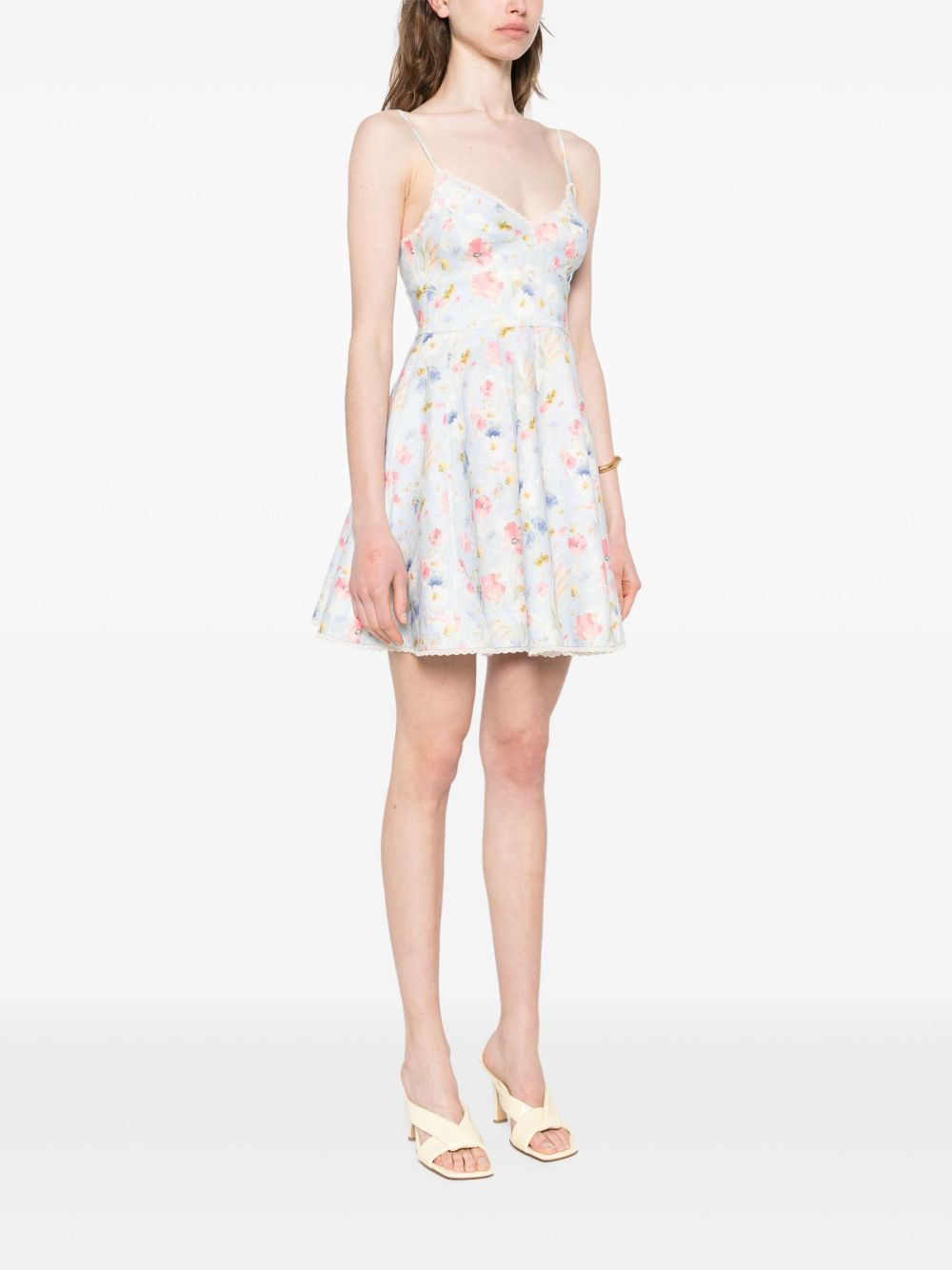 ZIMMERMANN Lucky Linen Mini Dress