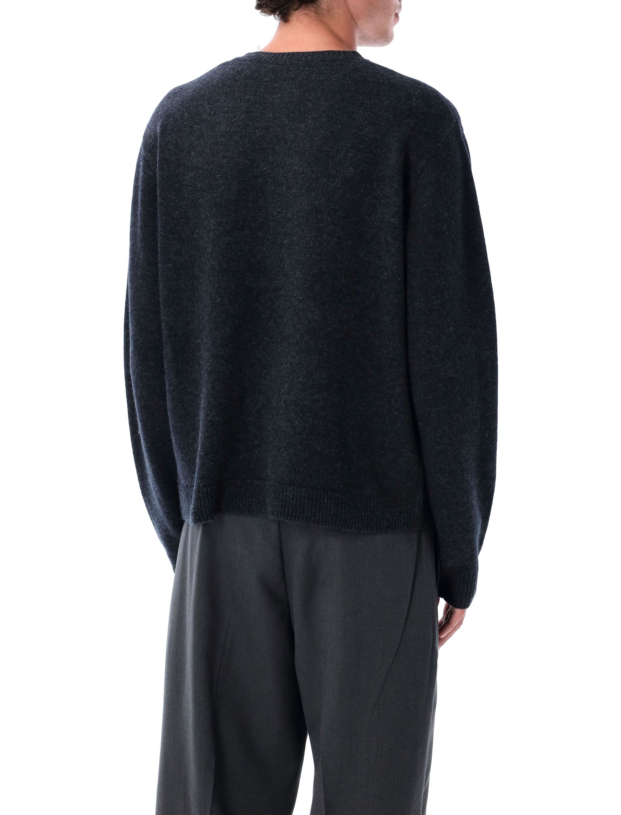 BERNER KÜHL Men's Dark Grey Boiled Wool Cardigan - Size L