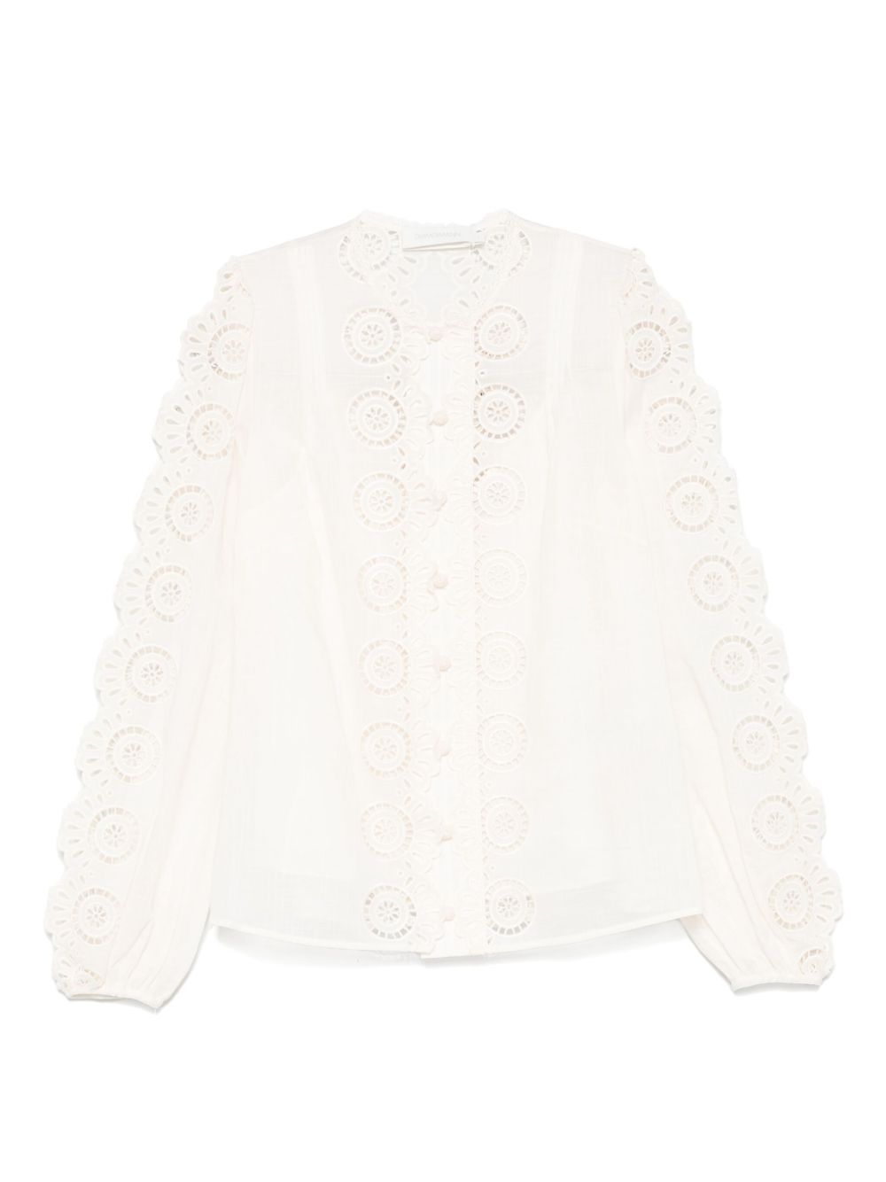 ZIMMERMANN Embroidered Button-Down Blouse