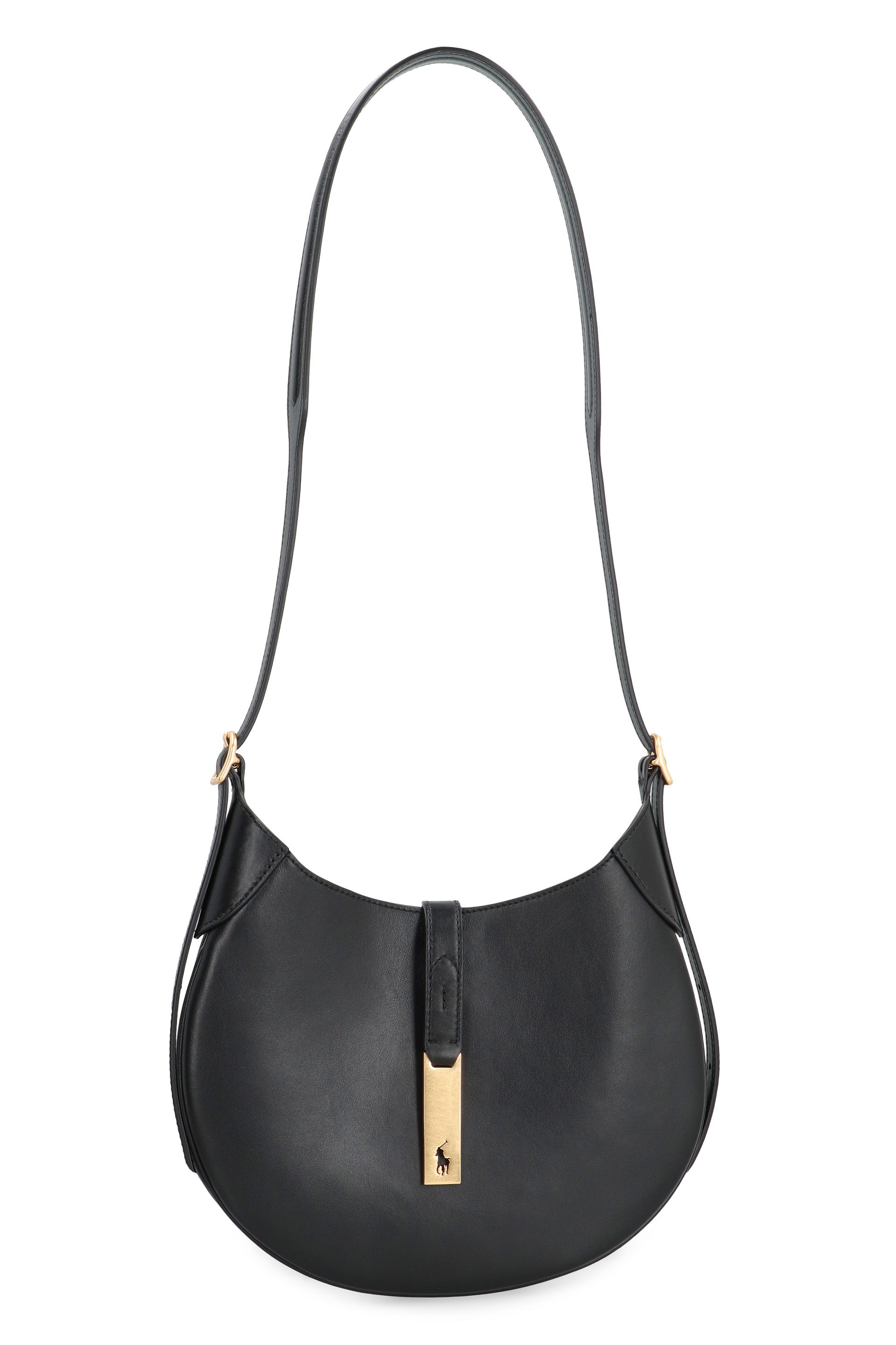 POLO RALPH LAUREN Mini Adjustable Leather Shoulder Handbag