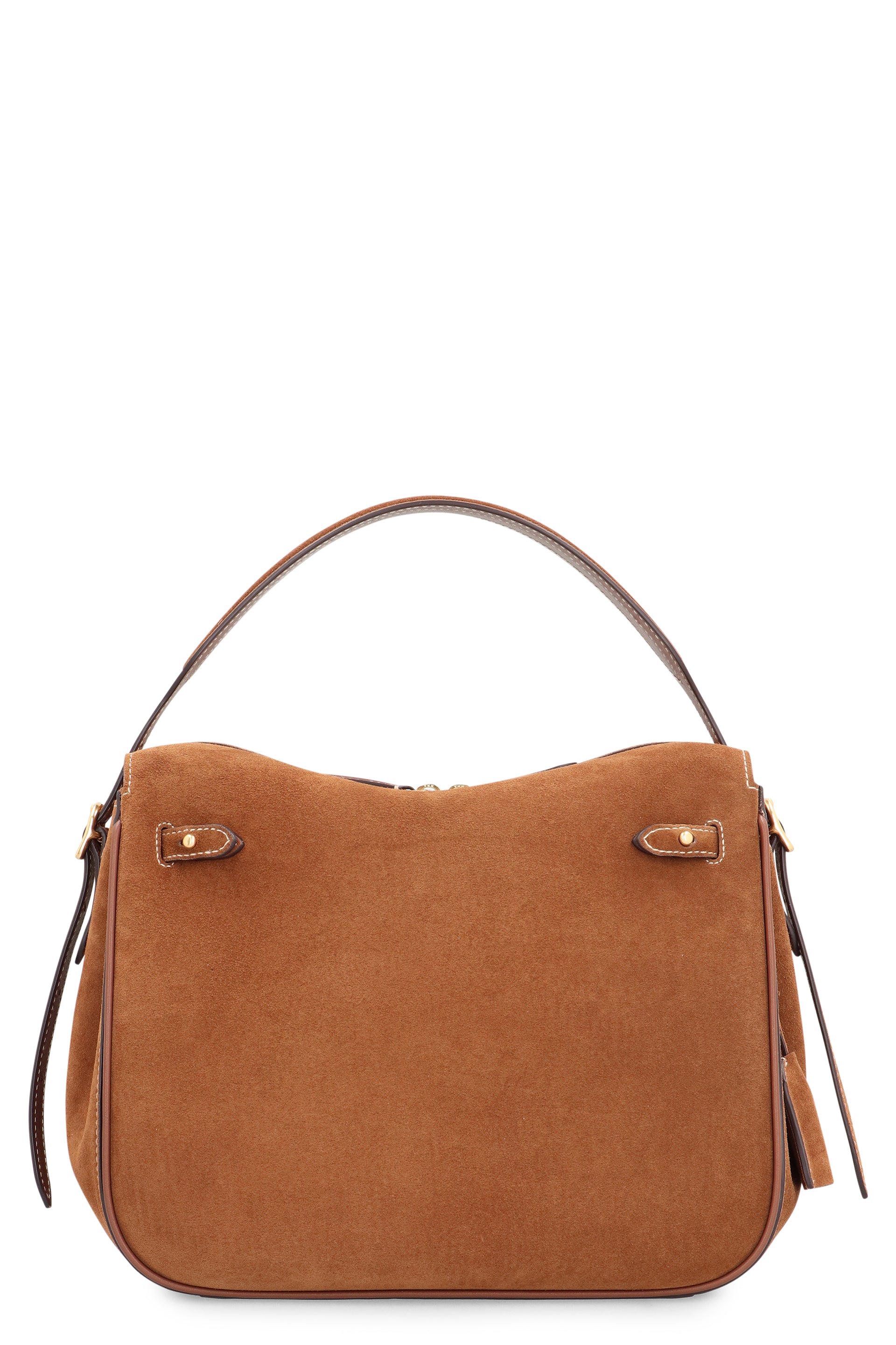 POLO RALPH LAUREN Suede Handbag - 28.6 cm x 24.8 cm x 16.5 cm