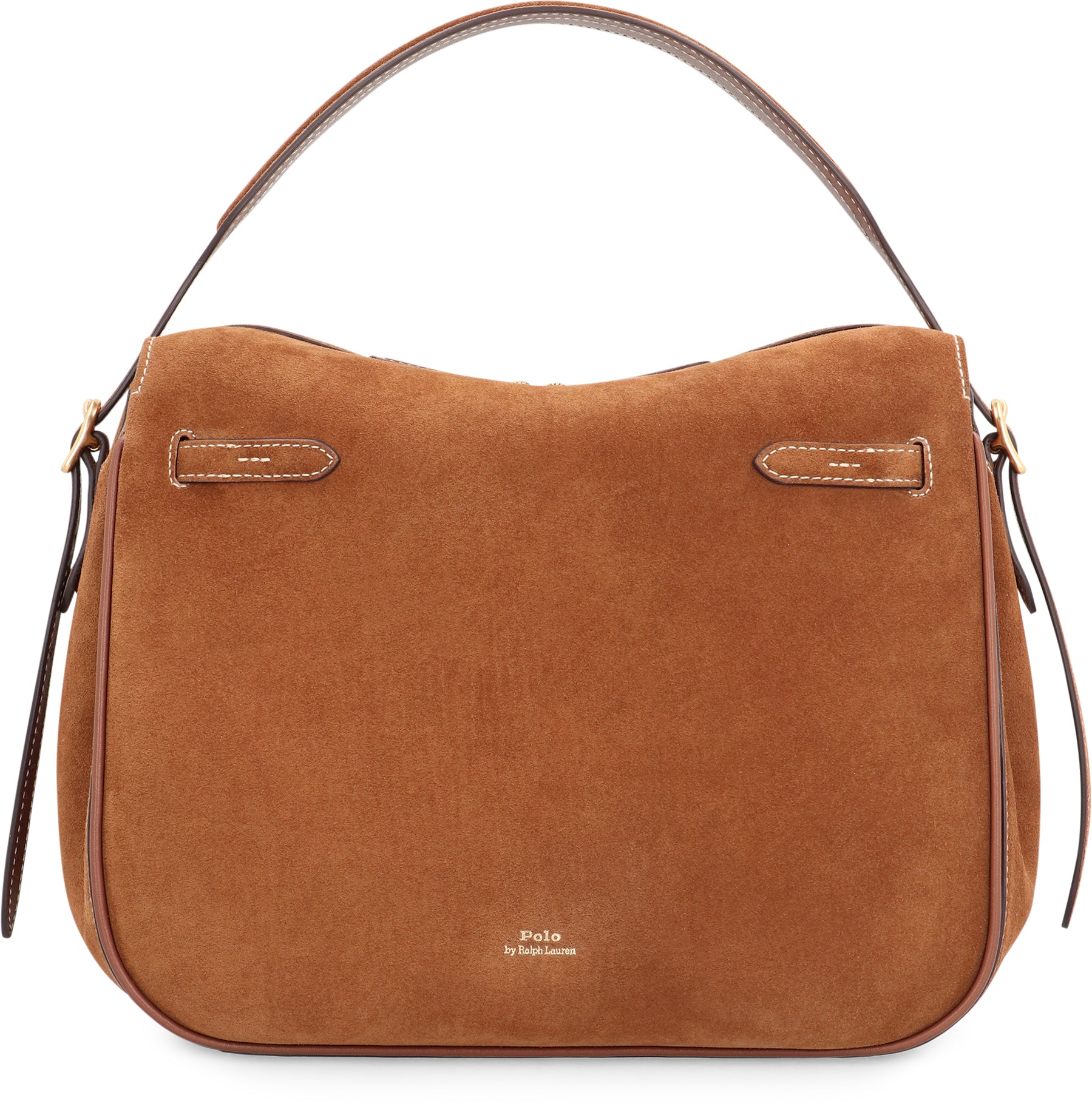 POLO RALPH LAUREN Suede Handbag - 28.6 cm x 24.8 cm x 16.5 cm