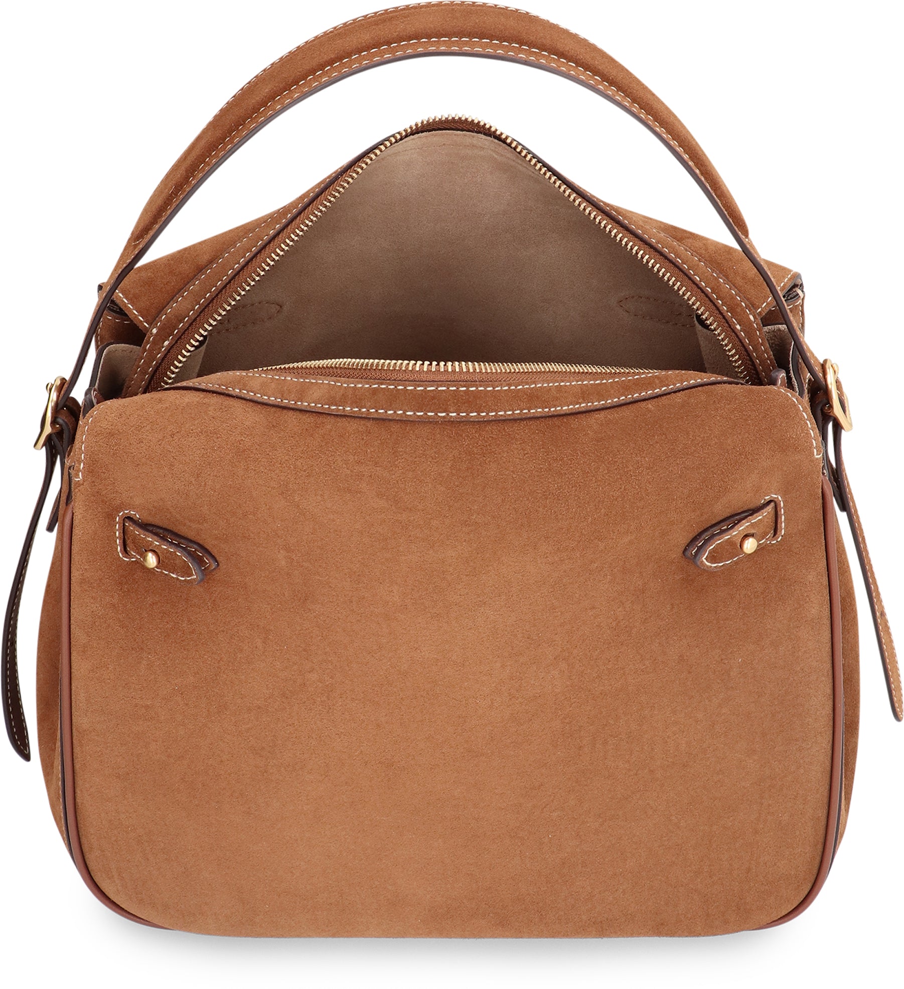 POLO RALPH LAUREN Suede Handbag - 28.6 cm x 24.8 cm x 16.5 cm