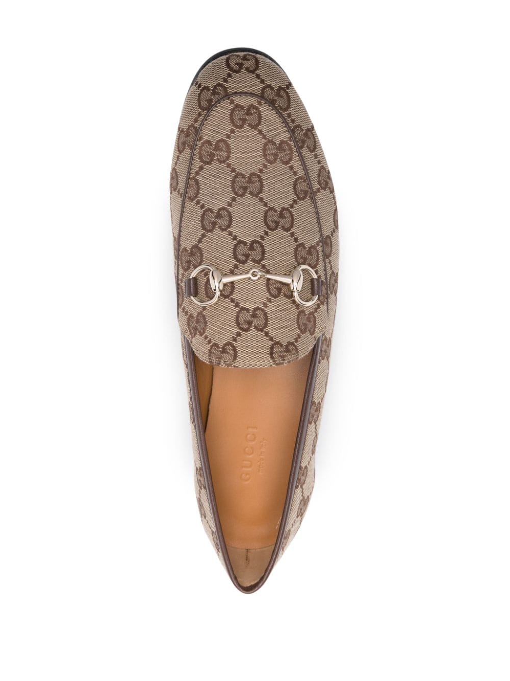 GUCCI Classic GG Canvas Loafers with Horsebit Detail