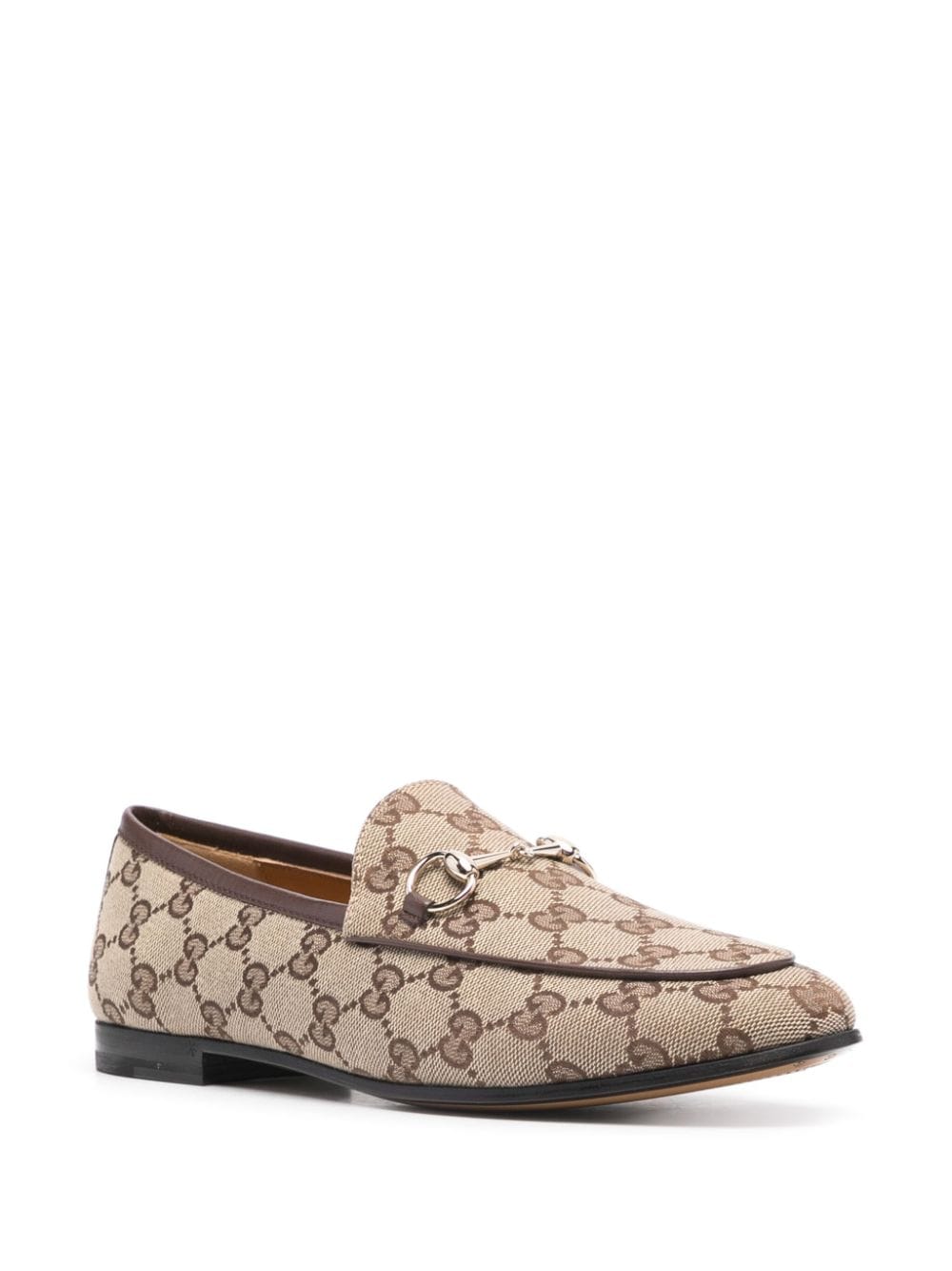 GUCCI Classic GG Canvas Loafers with Horsebit Detail