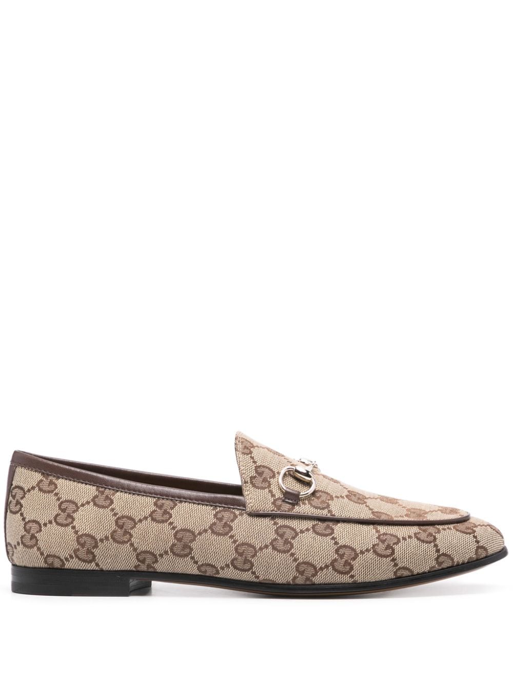 GUCCI Classic GG Canvas Loafers with Horsebit Detail