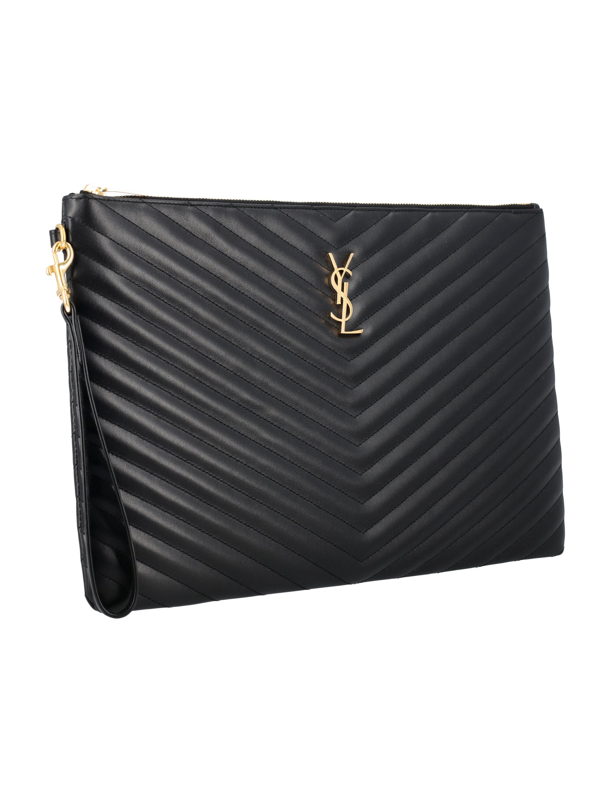 SAINT LAURENT D.C. Mono Mini Pouch Handbag