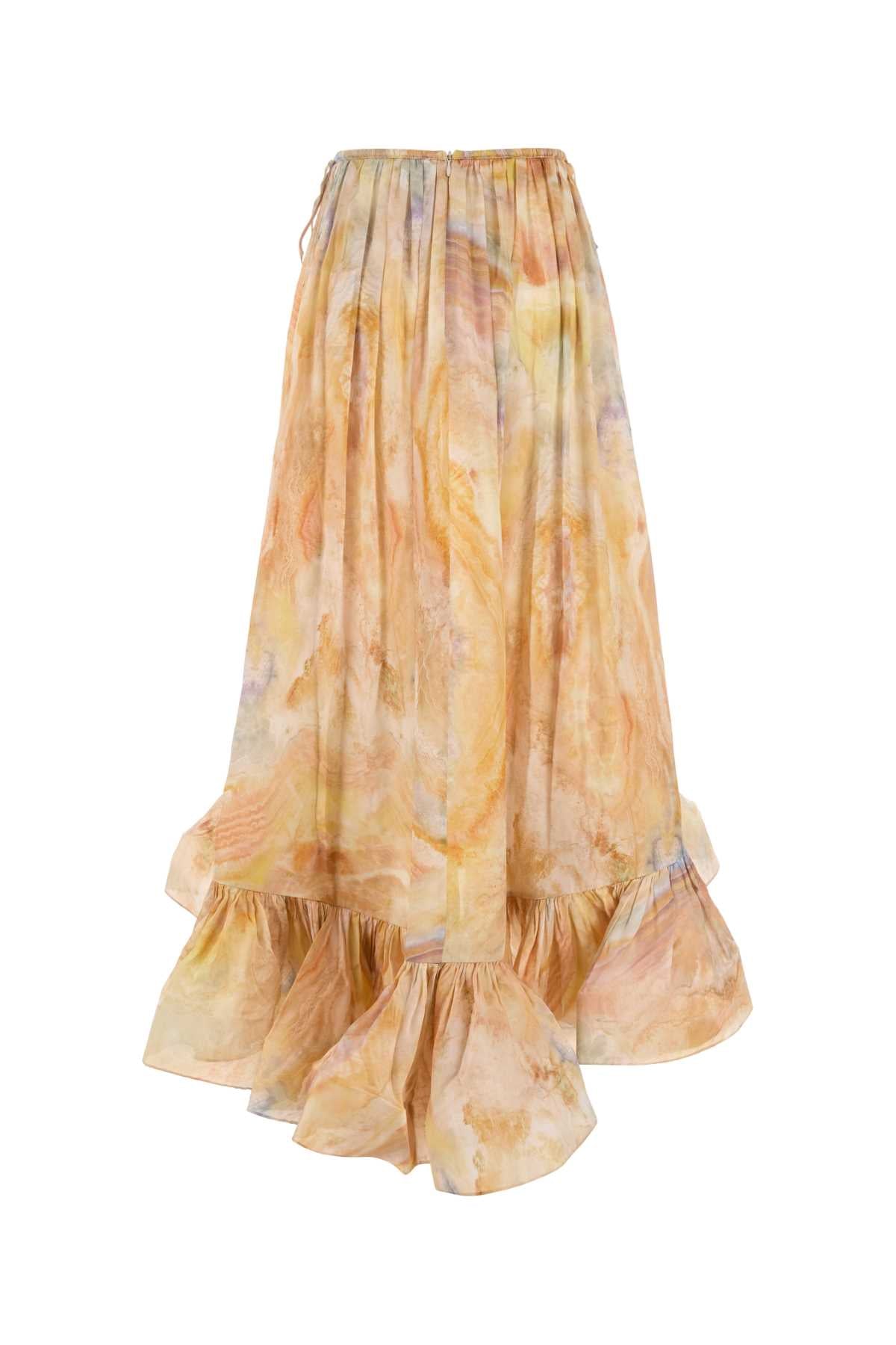 ZIMMERMANN Flounce Maxi Silk Skirt