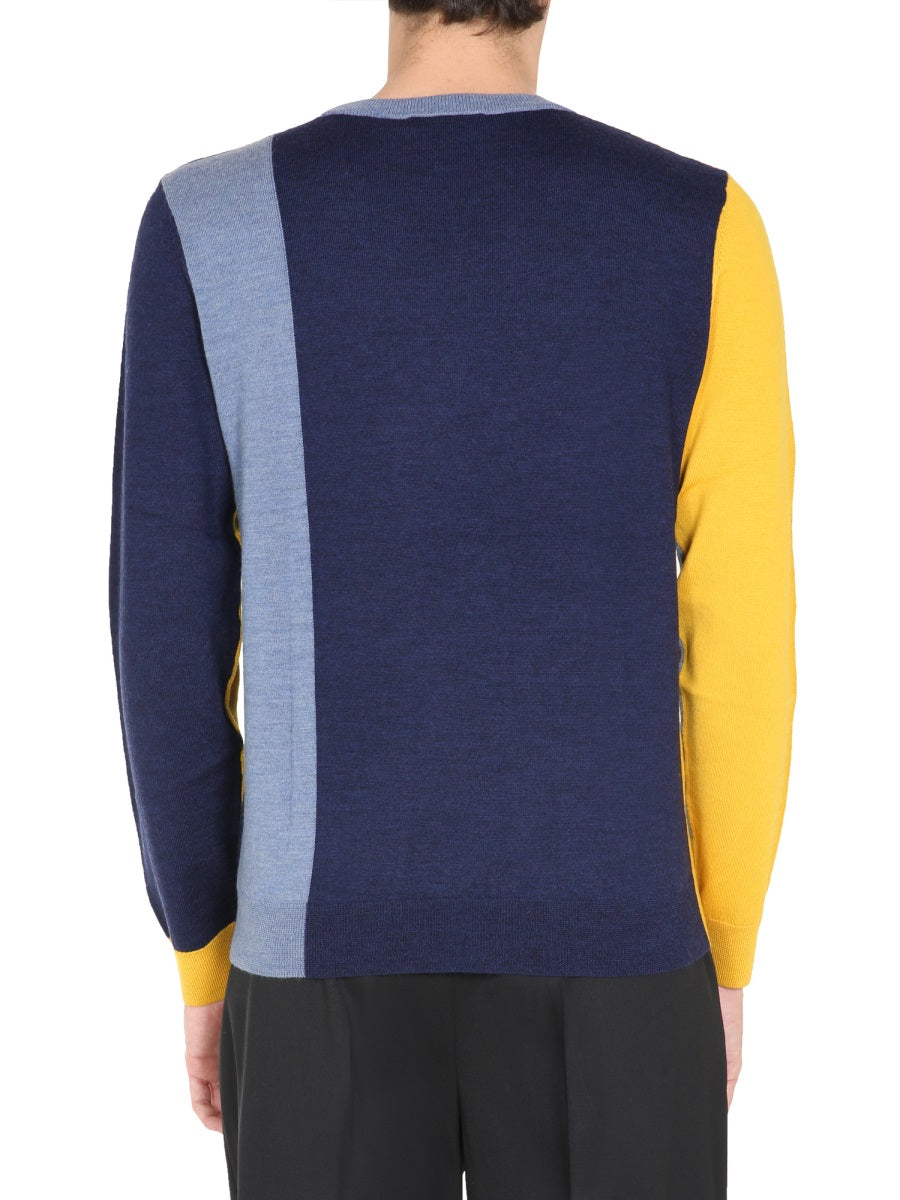 JW ANDERSON Crew Neck Color Block Sweater
